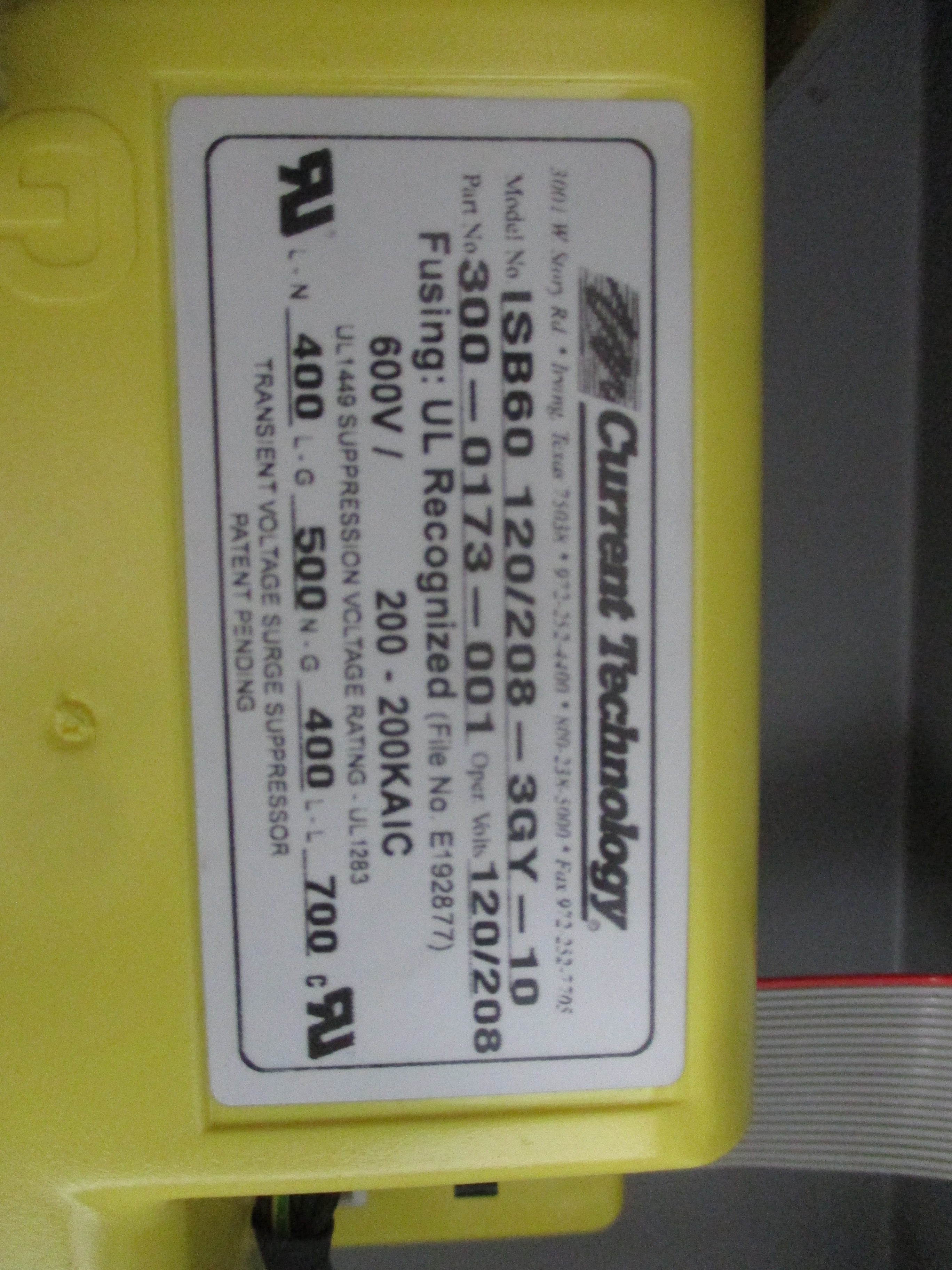 Current Technology TG60 MasterPlan TransGuard Surge Suppressor 900-0173-001-31