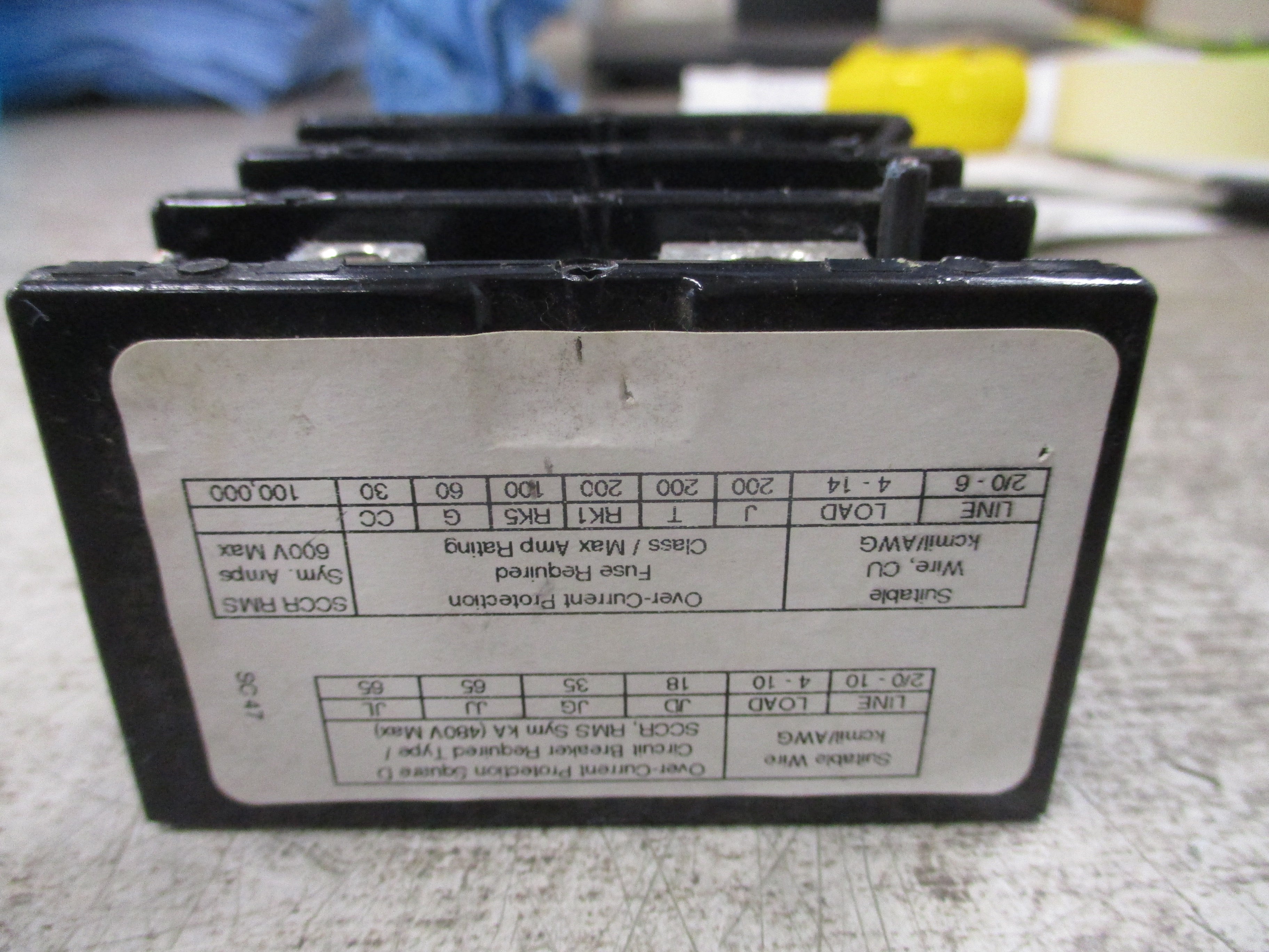 Square D Power Distribution Block 9080 LBA362104 175A 600V 3P