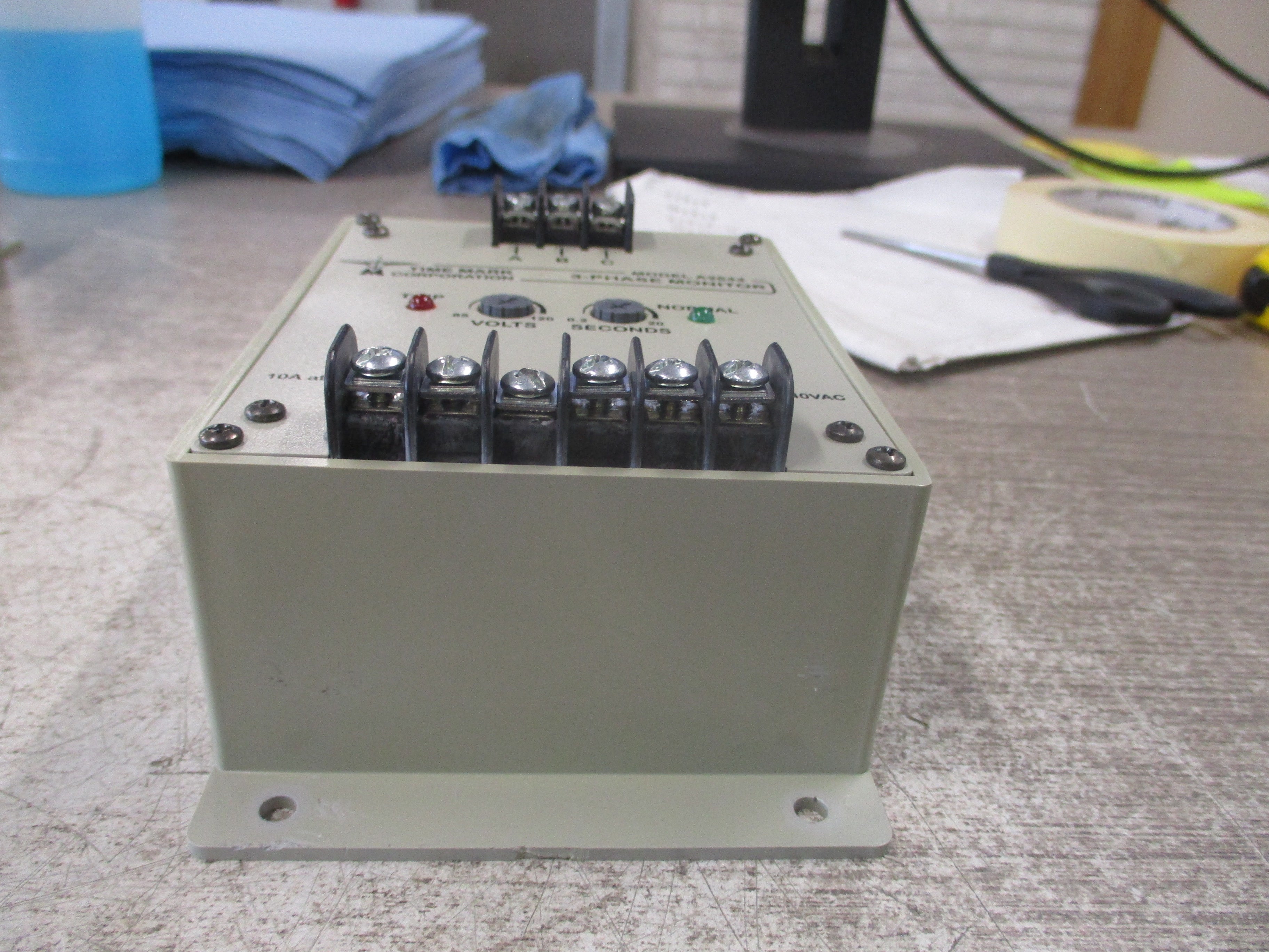 Time Mark Power Monitor A2644 120VAC 3PH 60Hz Used