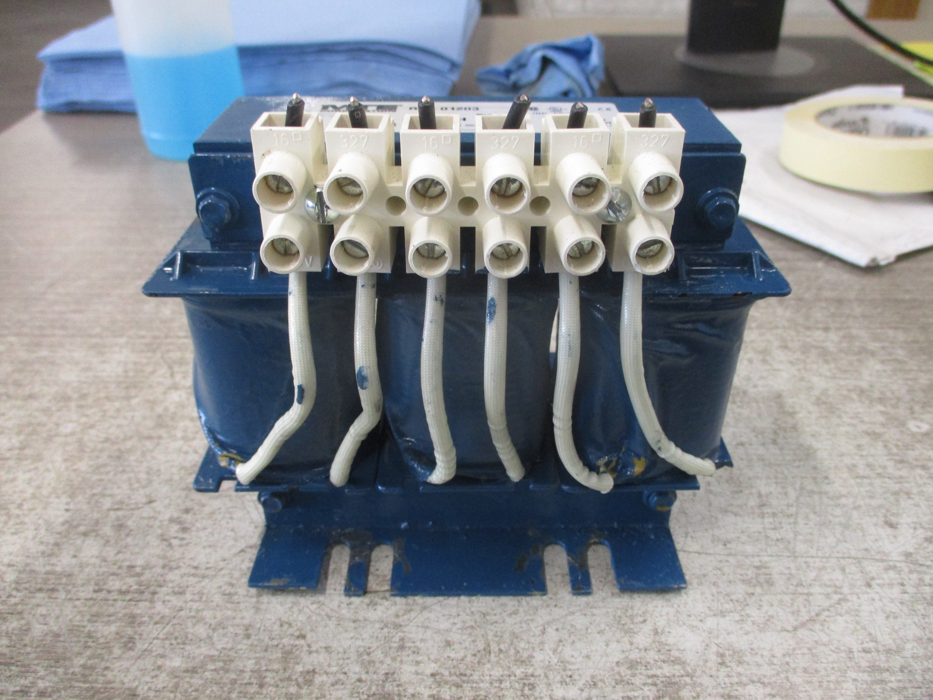 MTE 3Ph Line Reactor RL-01203 4.20mH 12A 600V 50/60Hz Used