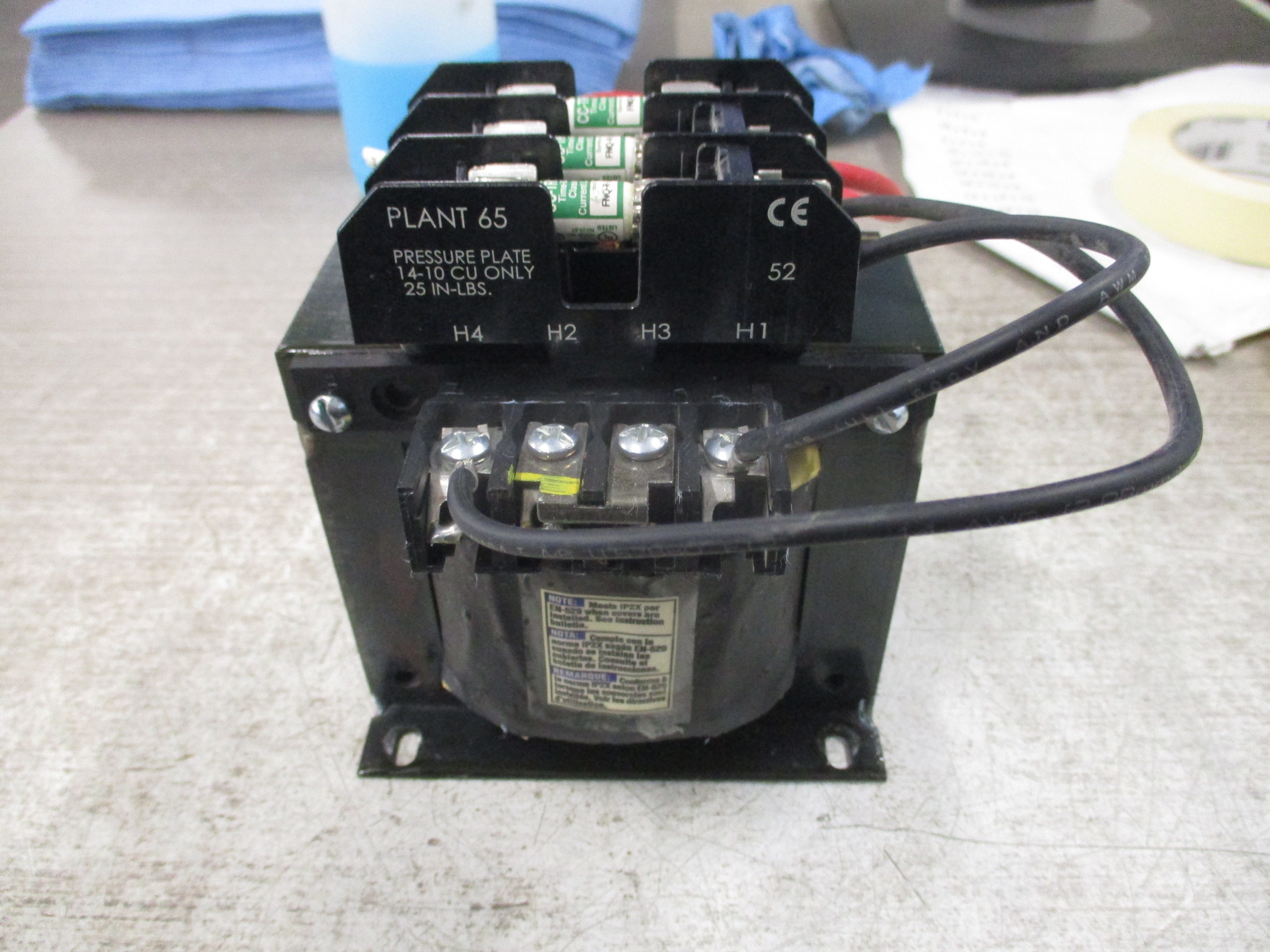 Square D Transformer 9070TF300D1 0.3KVA Pri:240/480 Sec: 120V Used
