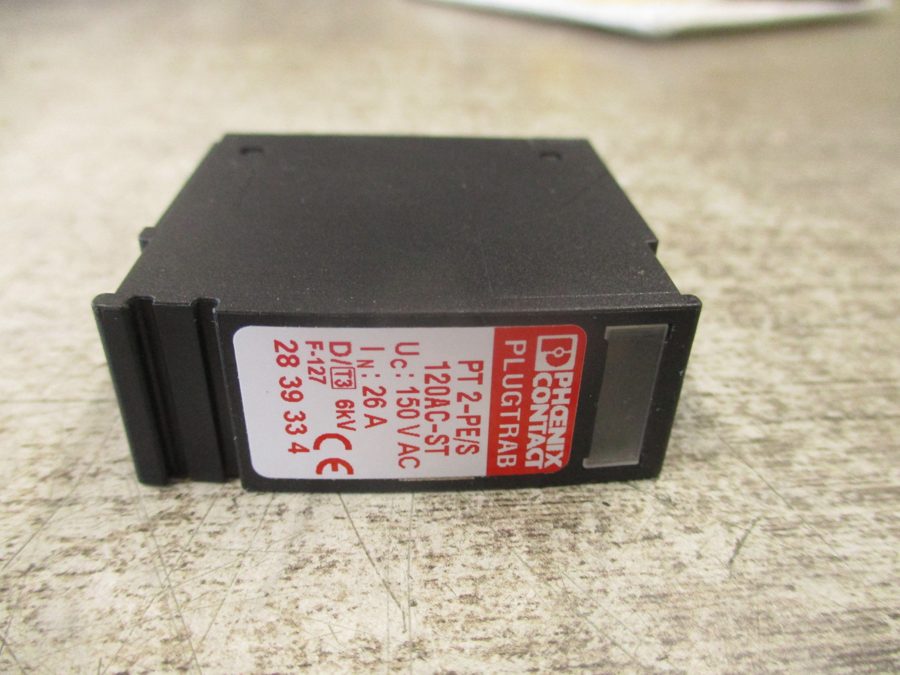 Phoenix Contact Plugtrab Module PT 2-PE/S 120AC-ST 150VAC 26A Used