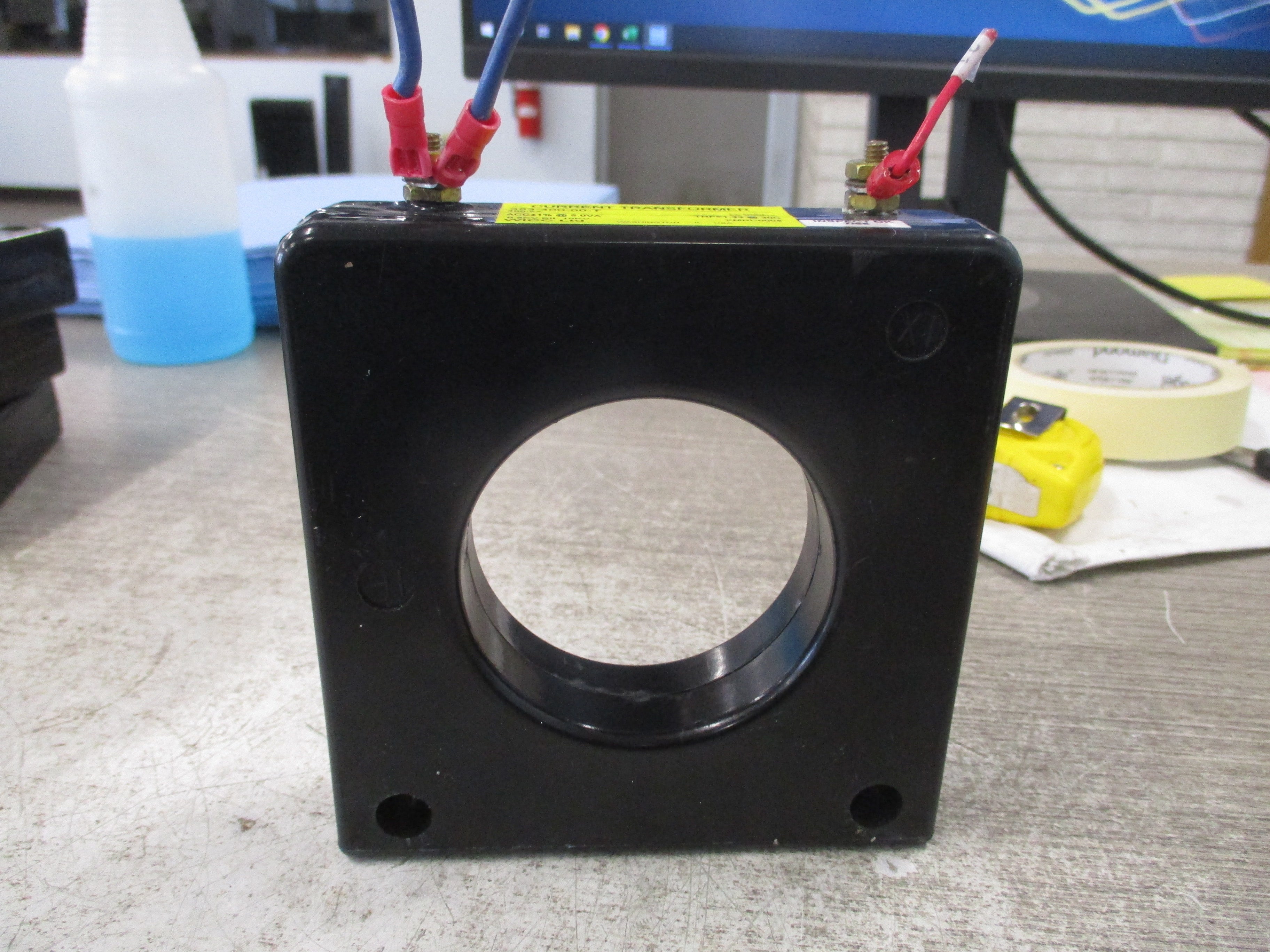 WICC Current Transformer 653-400-00-T Ratio 400:5A 600V 50-400Hz 10KV BIL Used