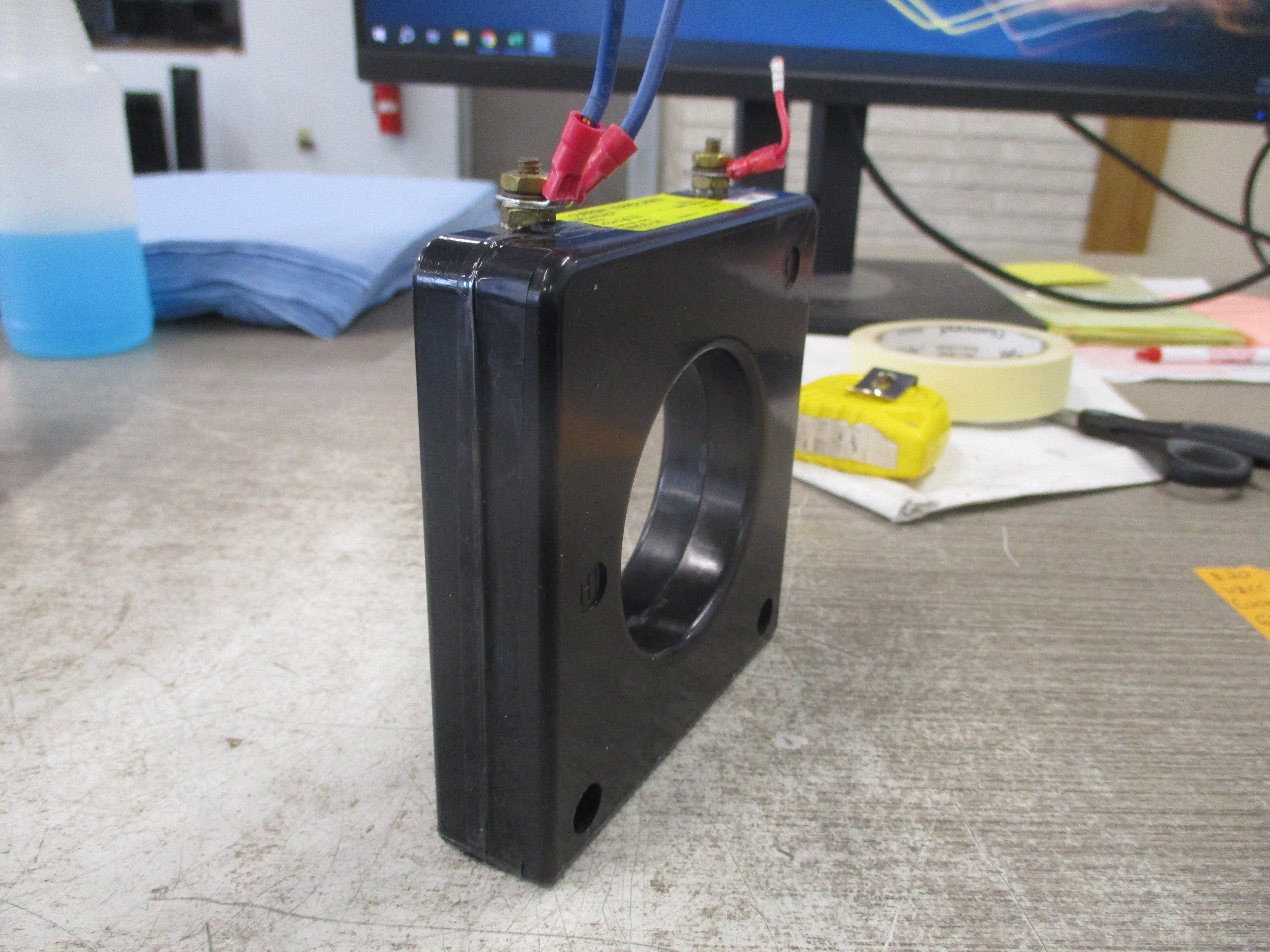 WICC Current Transformer 653-400-00-T Ratio 400:5A 600V 50-400Hz 10KV BIL Used