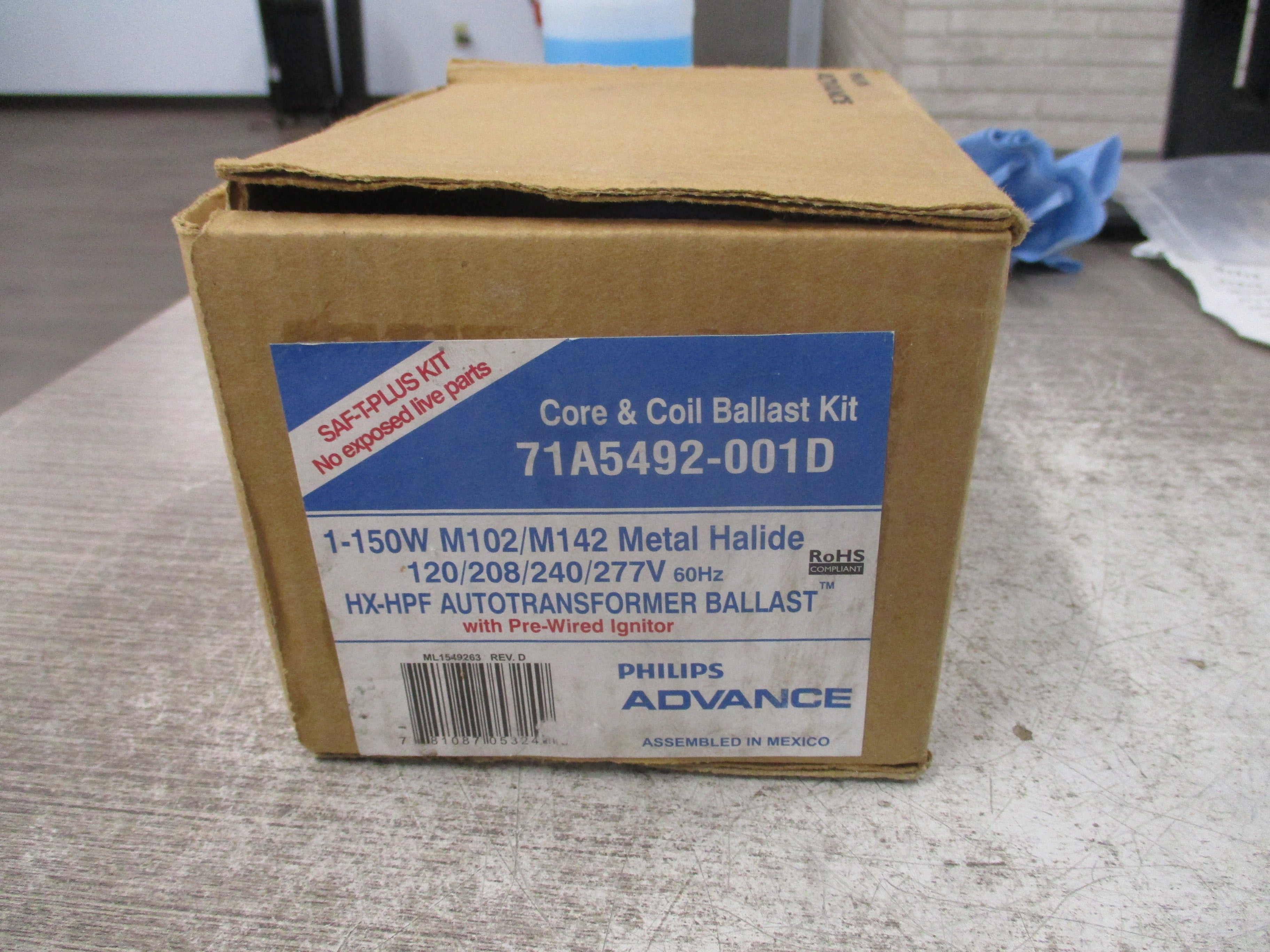 Phillips Advance Core & Coil Ballast Kit 71A5492-001D 120/208/240/277V 60Hz