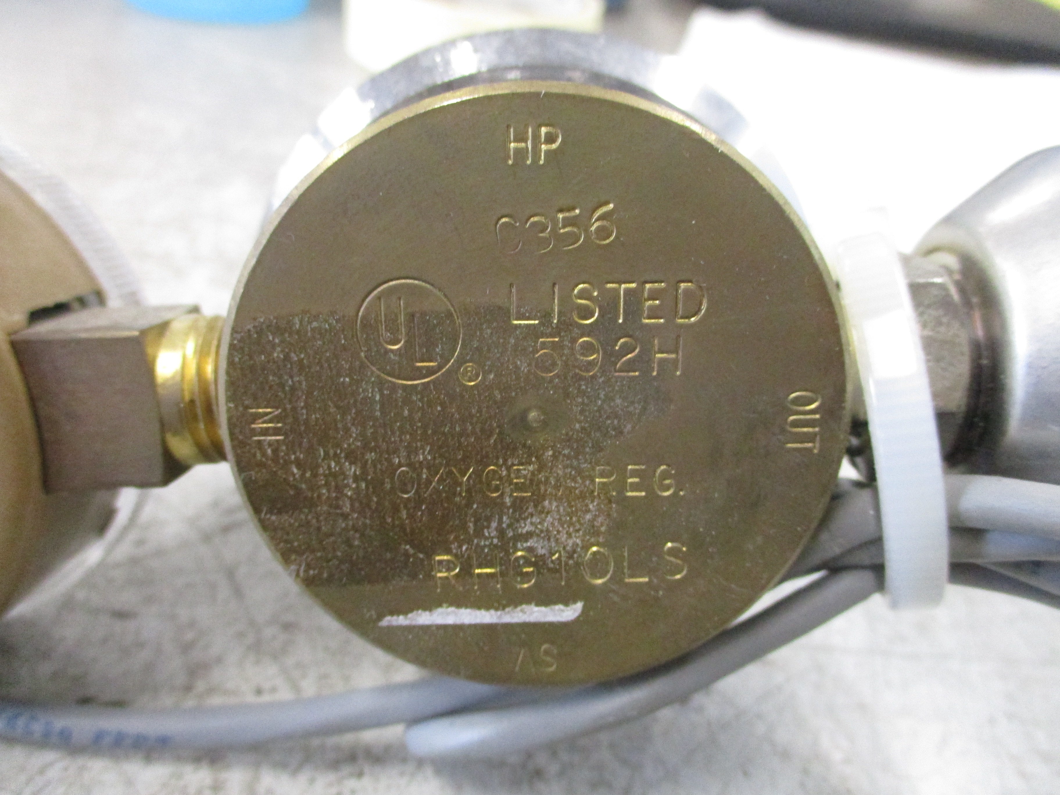Precise Equipment Co. Oxygen Regulator RHG10LS Used