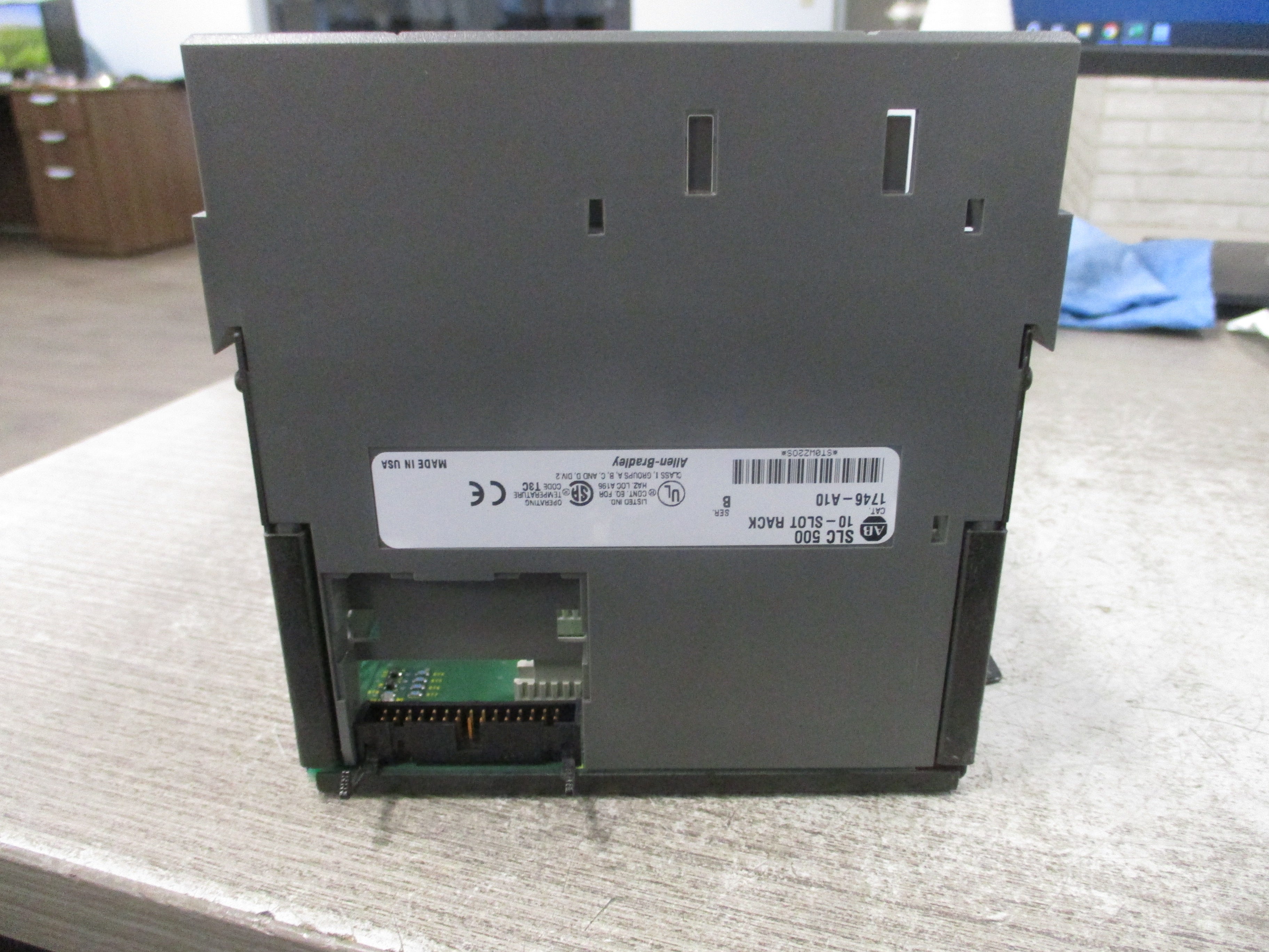 Allen-Bradley SLC 500 PLC Rack W/Power Supply 1746-A10/1746-P2 10-Slot Used