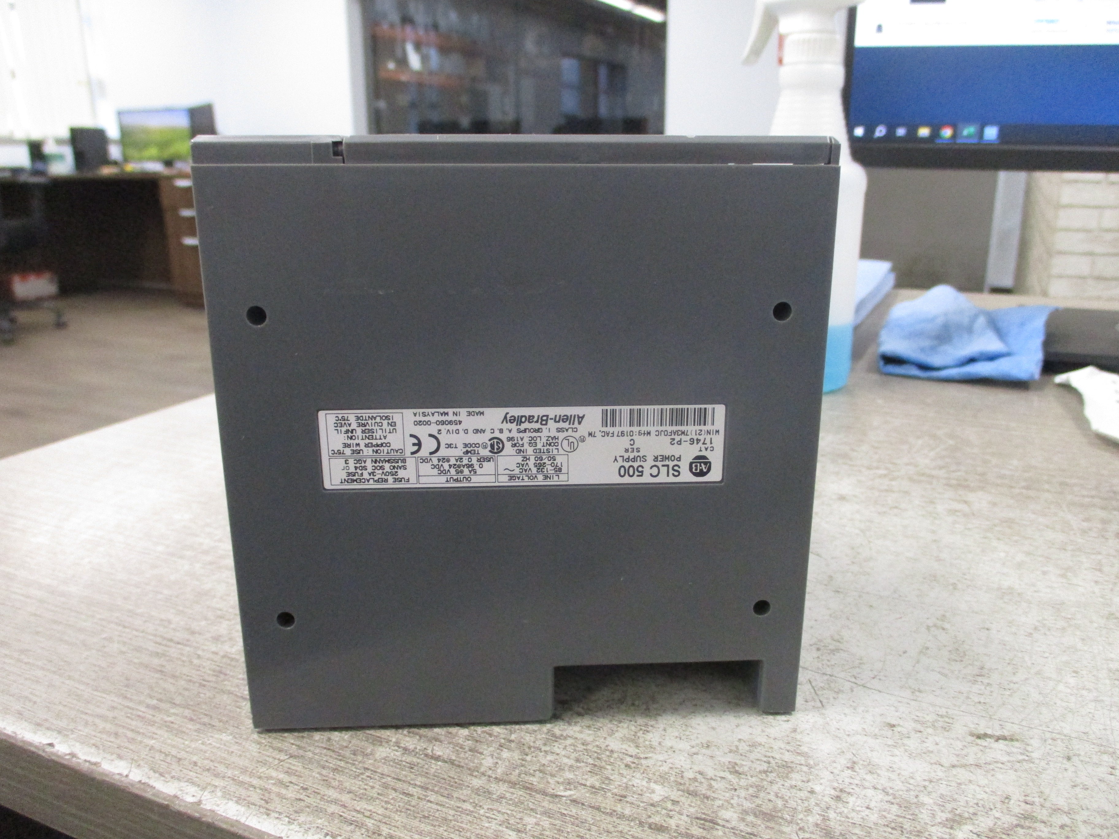 Allen-Bradley SLC 500 PLC Rack W/Power Supply 1746-A10/1746-P2 10-Slot Used