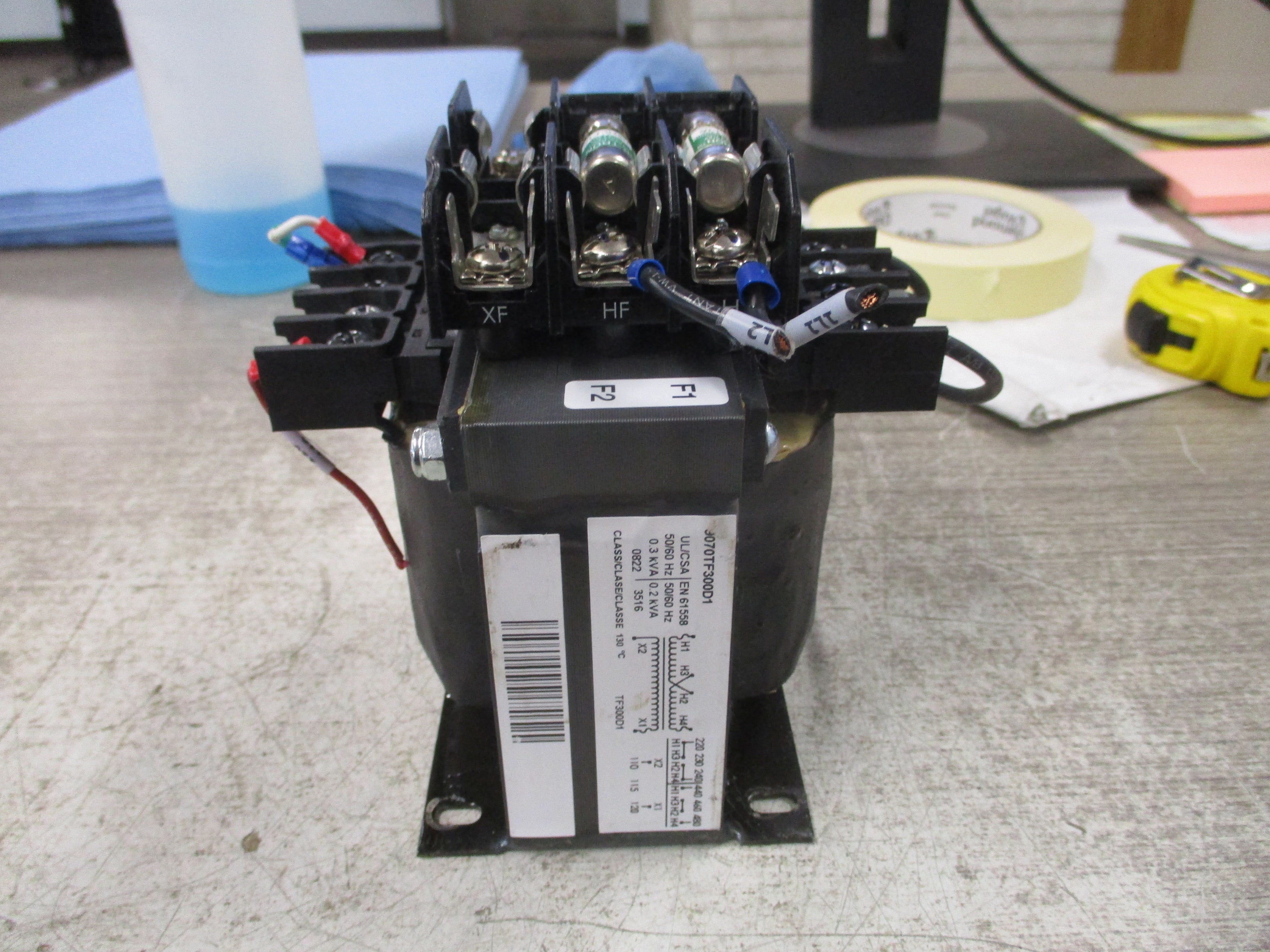 Square D Transformer 9070TF300D1 0.300KVA Pri: 240/480V Sec: 120V Used