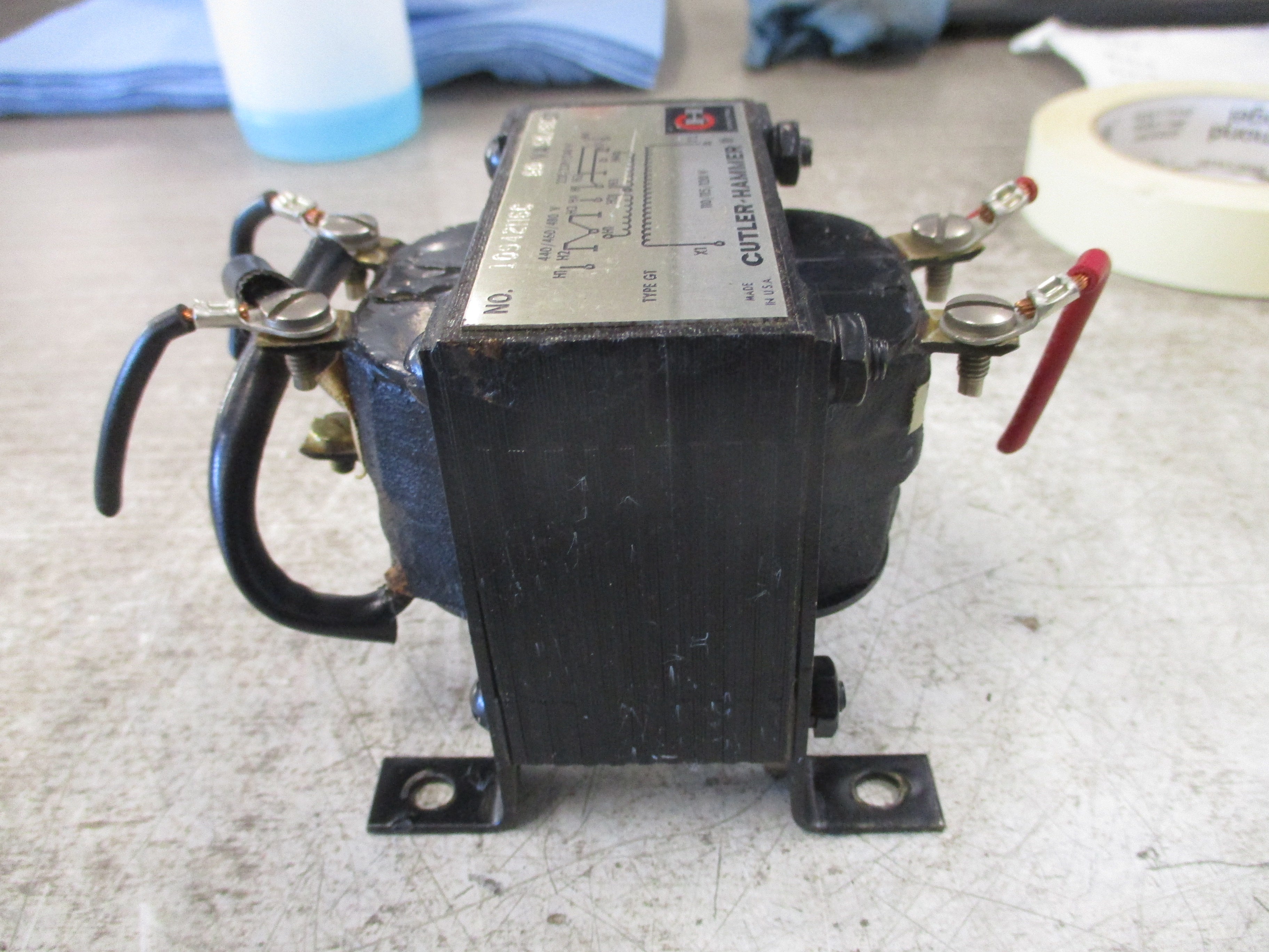 Cutler-Hammer Type GT Transformer 10942H6C 60VA Pri: 240/480V Sec: 120V 60Hz