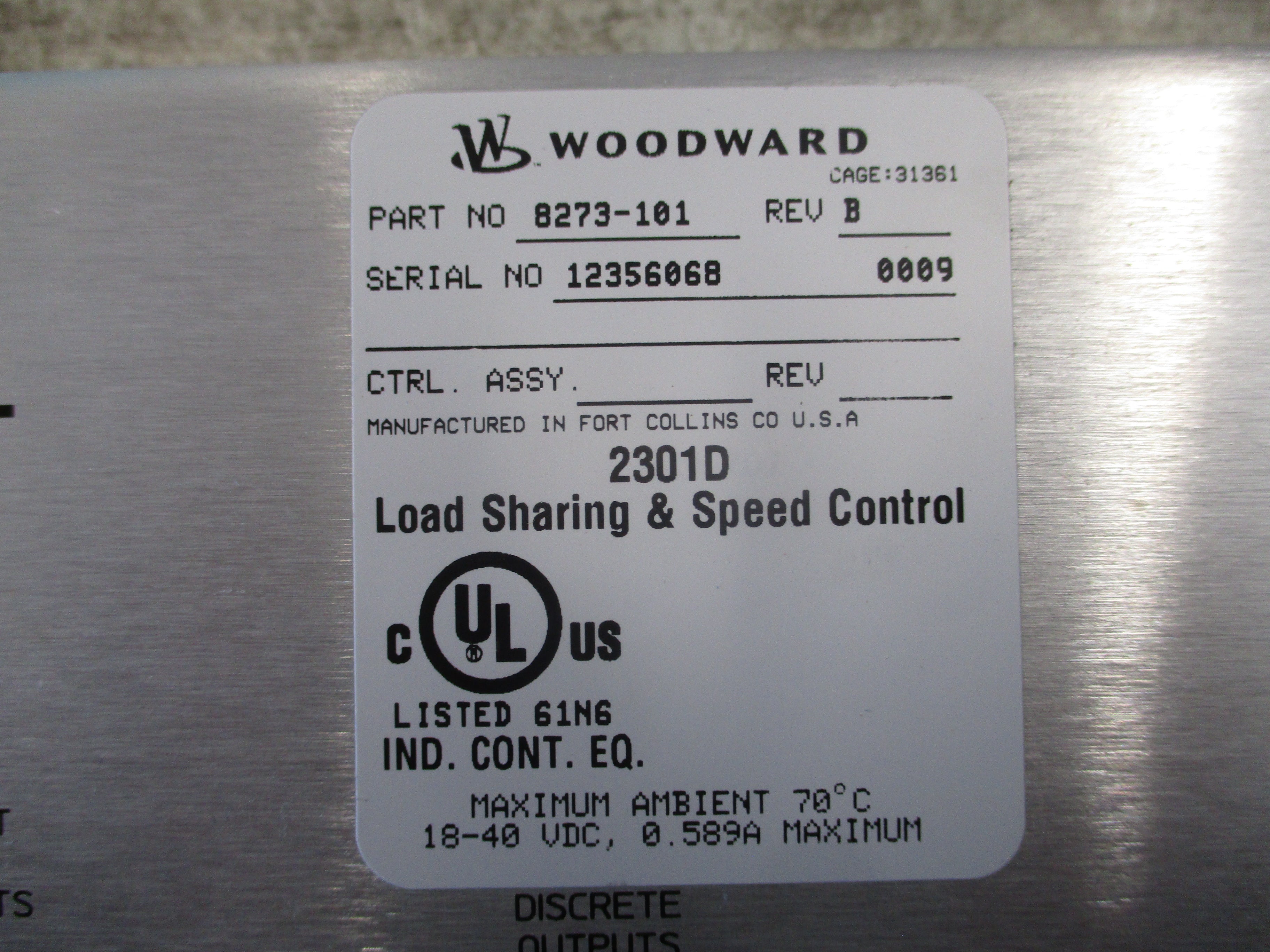 Allen-Bradley DC-AC Drive SA3100-R020-AX-L6R 20HP DC Input: 19-23KVA 513-620V