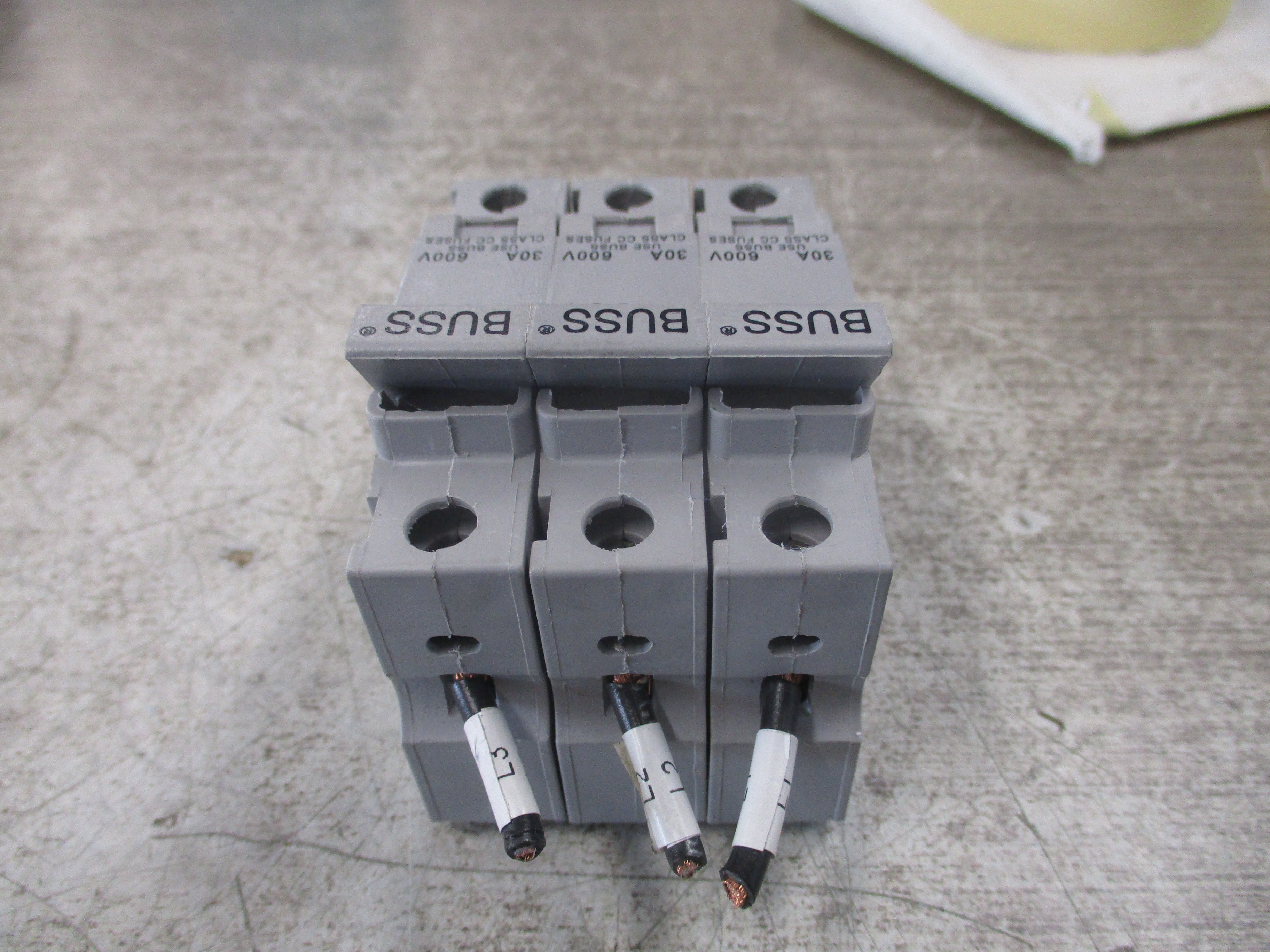 Buss Fuseholder CHCC1 30A 600V 3P Used