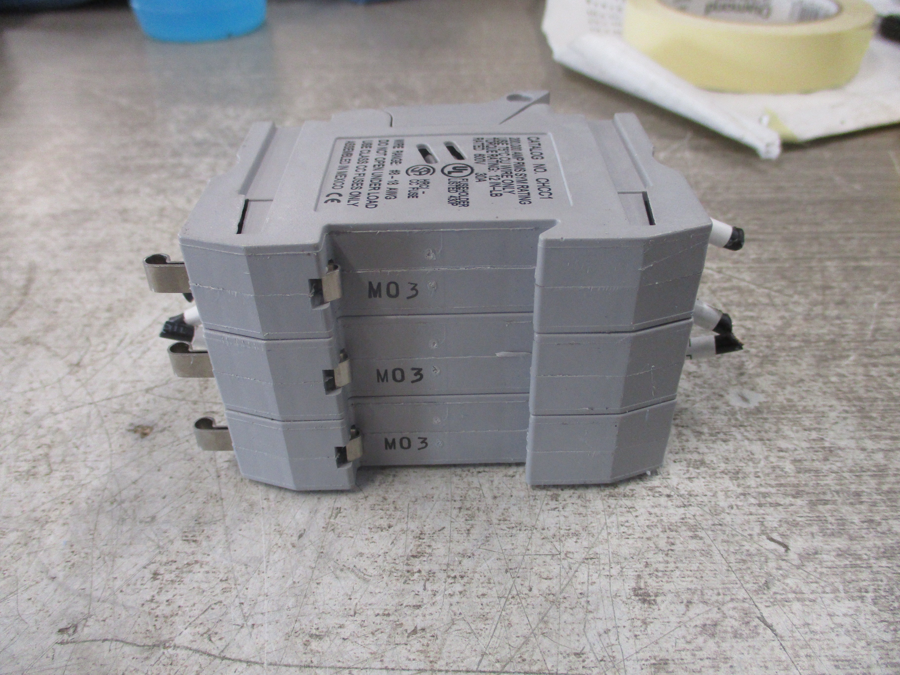 Buss Fuseholder CHCC1 30A 600V 3P Used