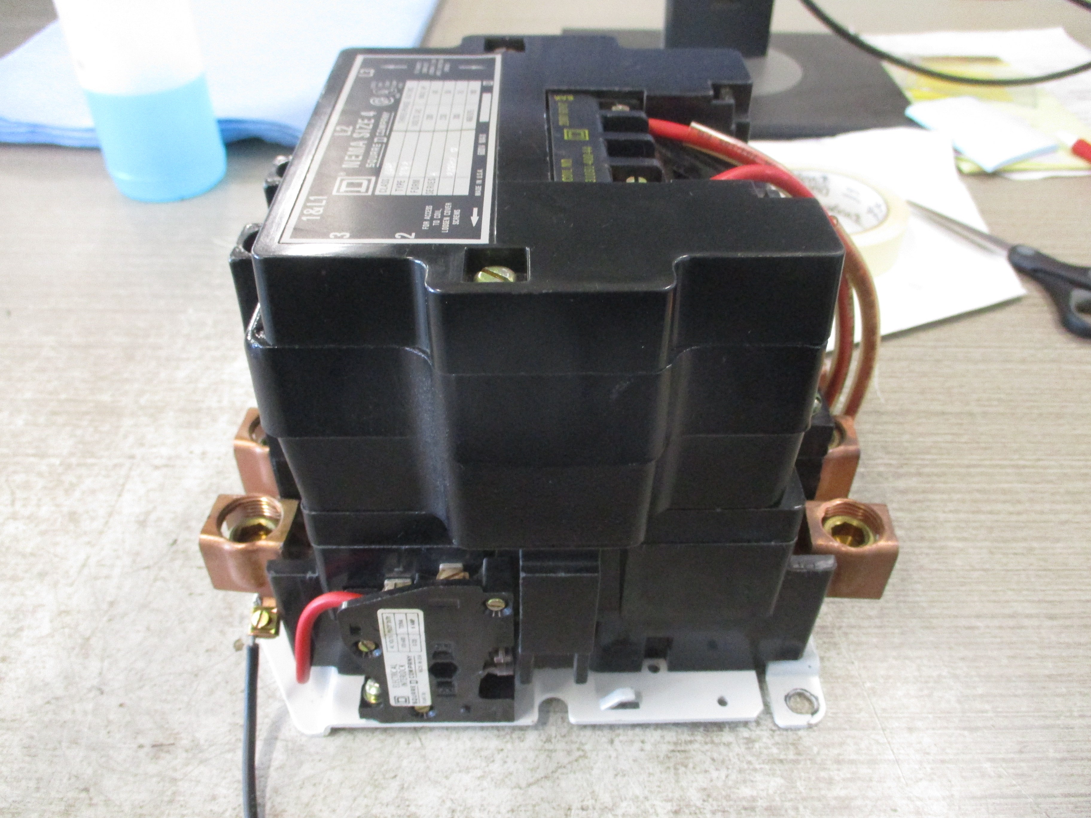 Square D Size 4 Contactor 8502 SFO 2 Ser. A 208V Coil Used
