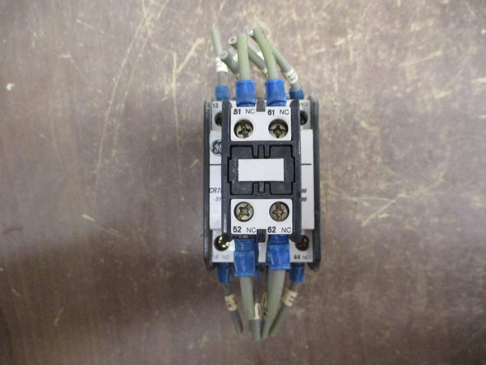 GE Contactor CR7RA 120V Coil 20A 600V w/Aux Contact Block Used