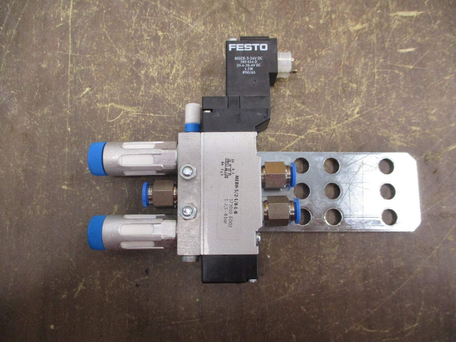 Festo Solenoid Valve MEBH-5/2-1/8-L-B 2.5-8 bar *No Box* New Surplus