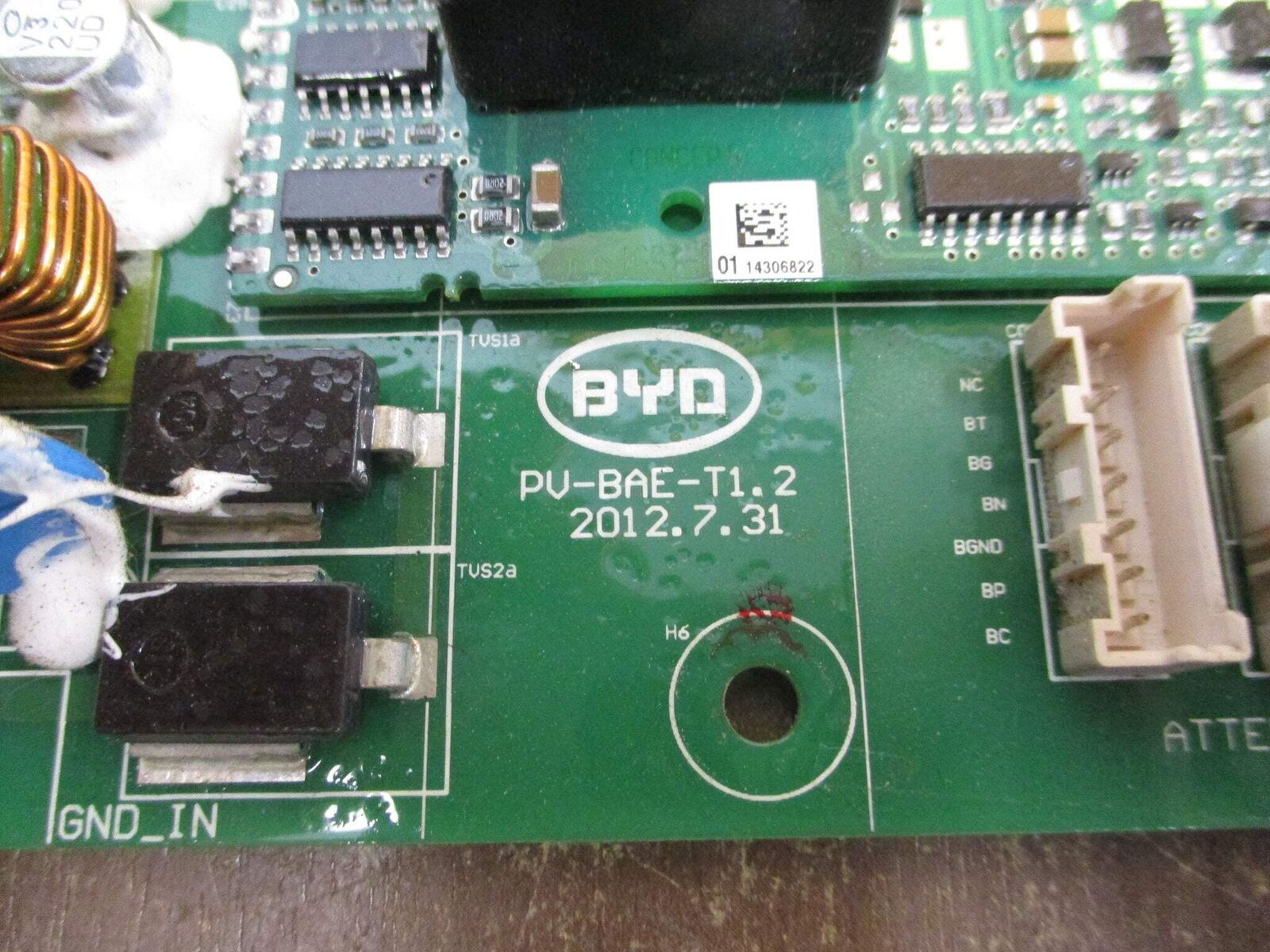 BYD Driver Board Assembly PV-BAE-T1.2 Used