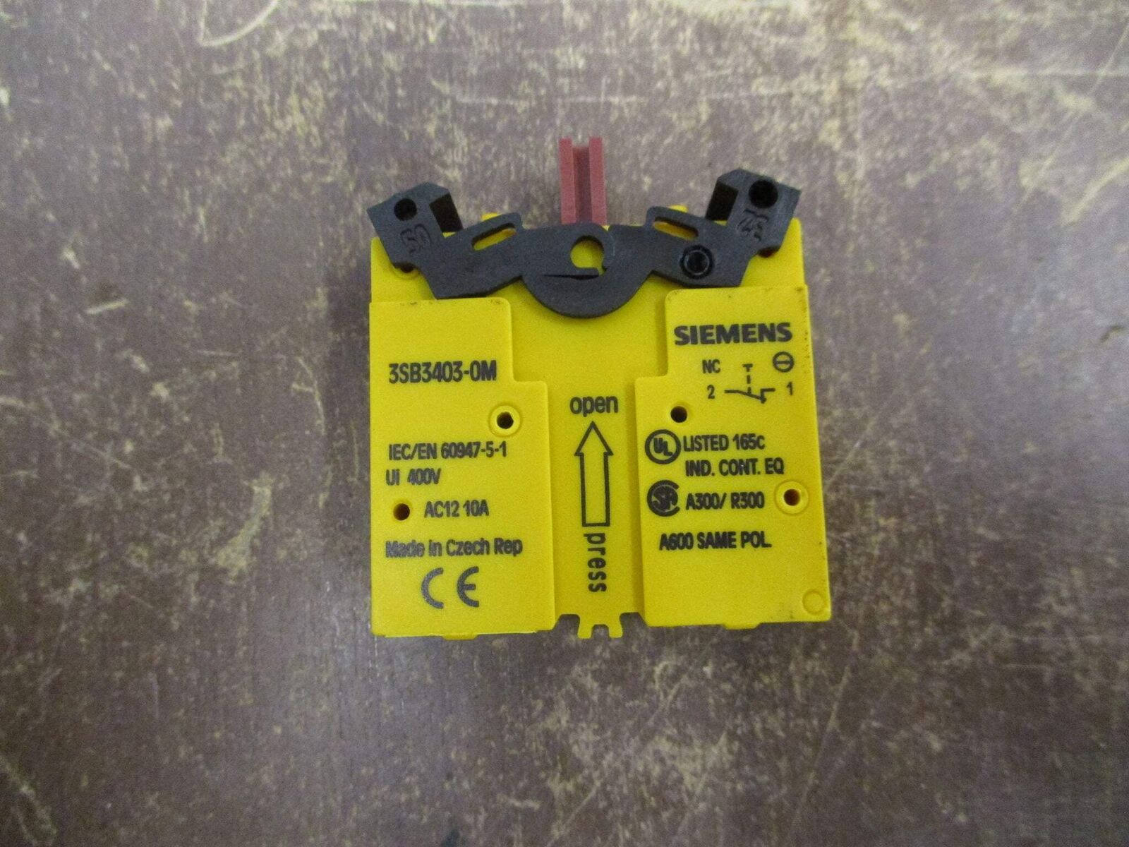Siemens Contact Block 3SB3403-0M 10A 400V *No Box* New Surplus