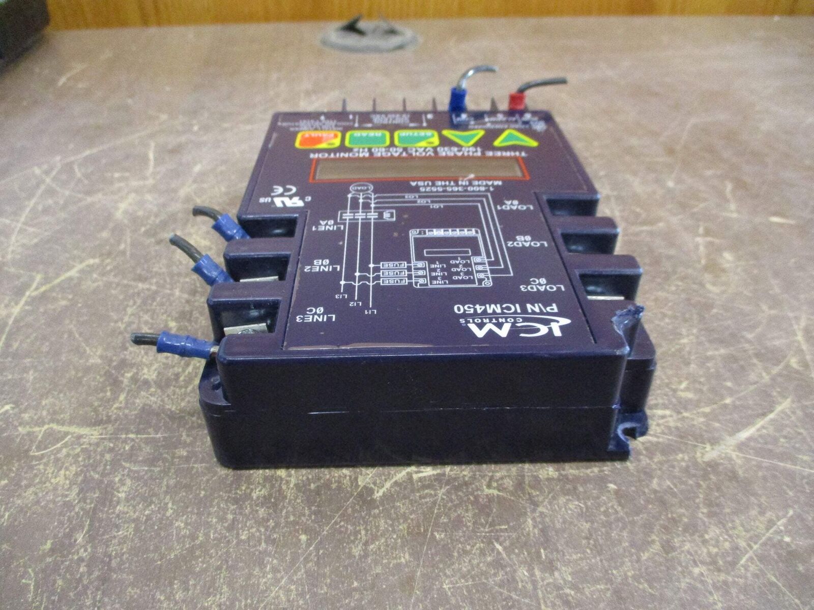 ICM Three Phase Voltage Monitor ICM450 190-630V 50-60Hz Used