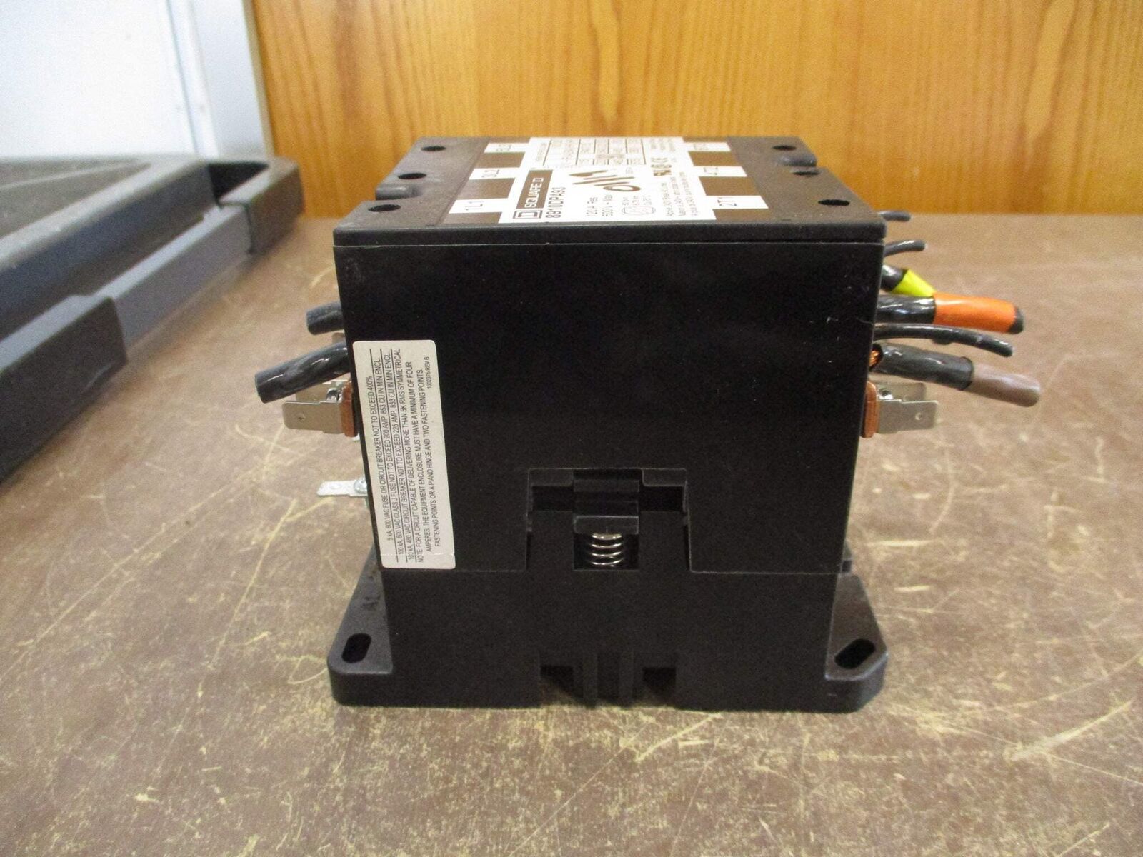 Square D Contactor 8910DPA93 120V Coil 90A 600V 3P w/ Aux Contact Used