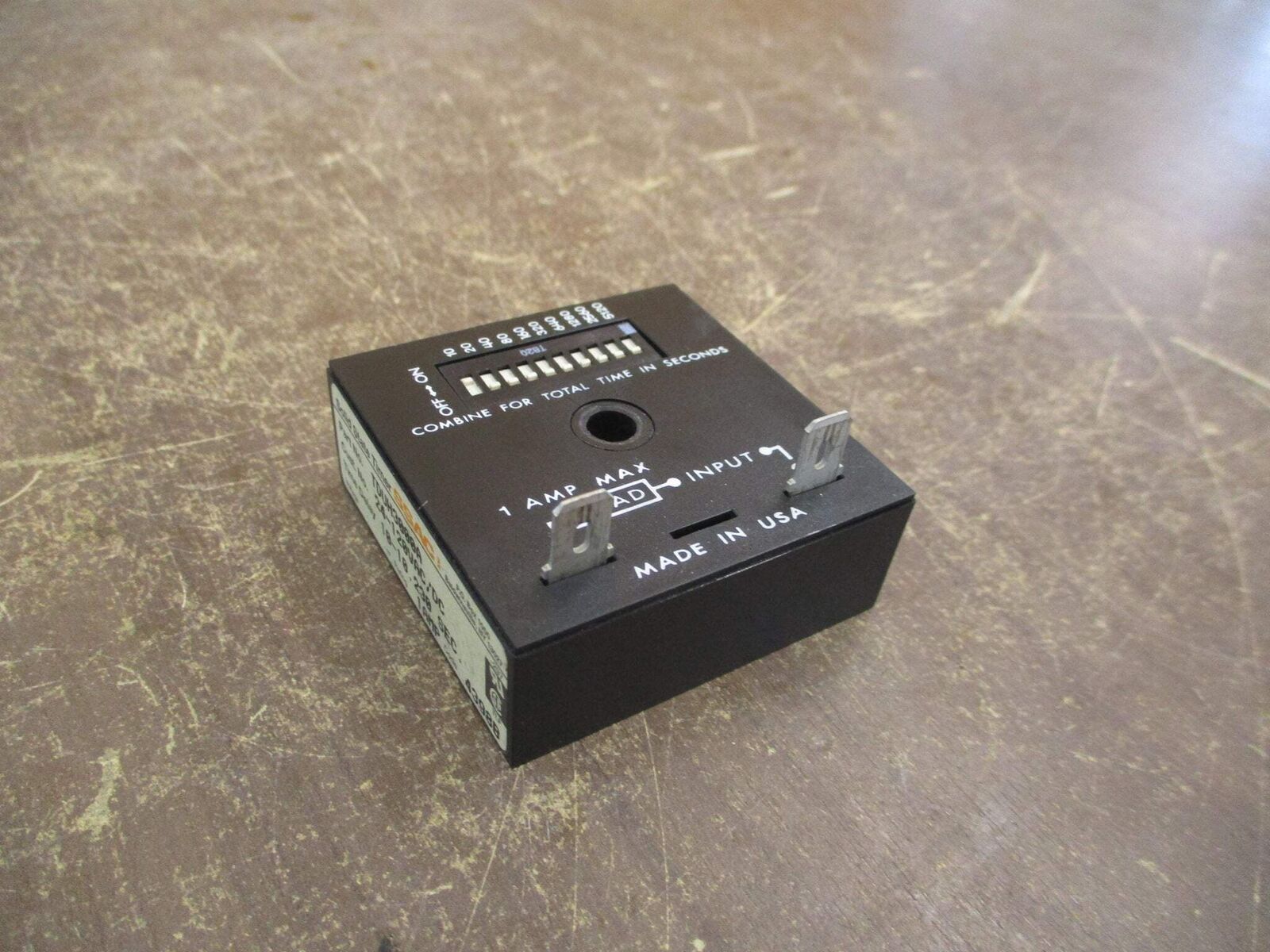 SSAC Solid State Timer TDUH3000A 24-120VAC/DC Delay: 10-10,230 Sec Used
