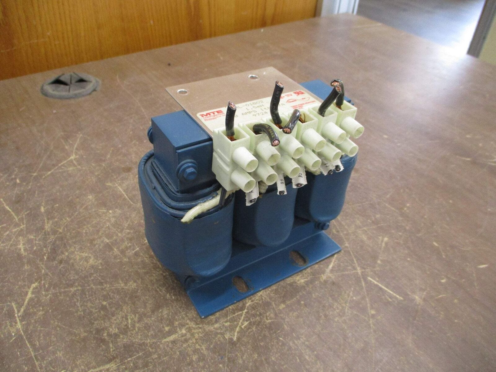 MTE Line Reactor RL-01802 1.5mH 18A 600V 50/60Hz Used