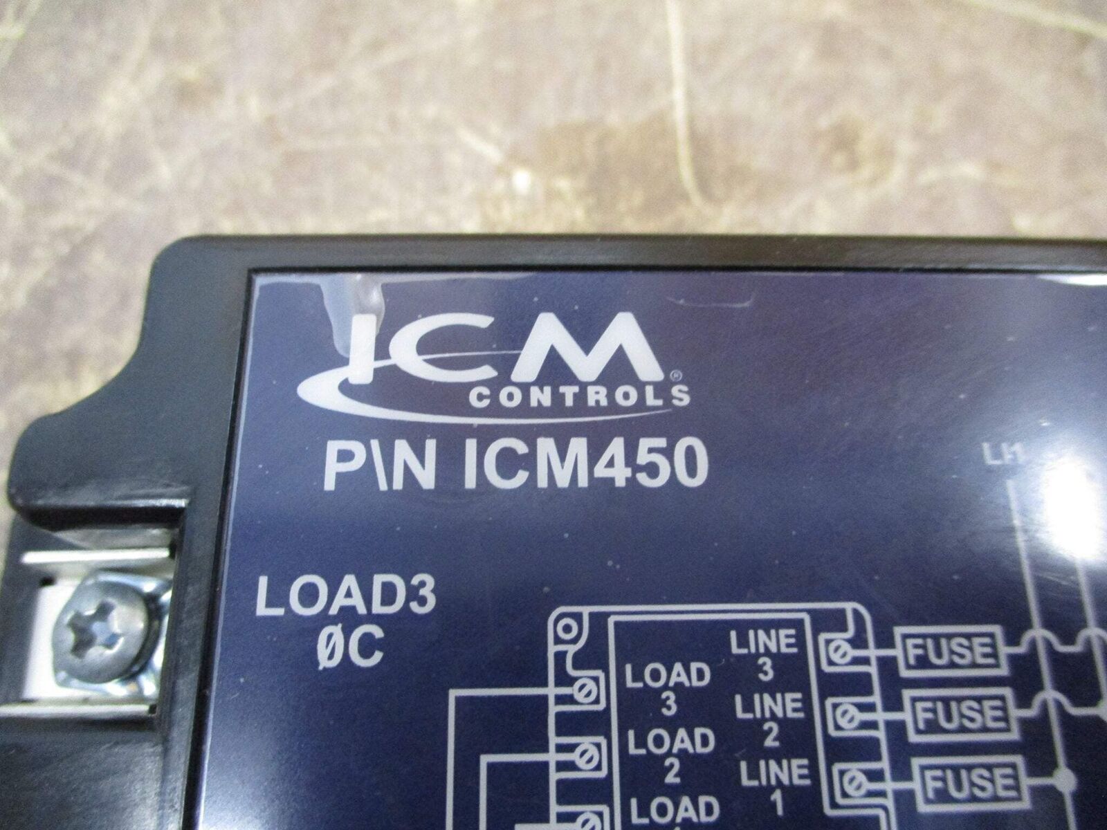 ICM Controls Three Phase Voltage Monitor ICM450 190-630V 50-60Hz Used