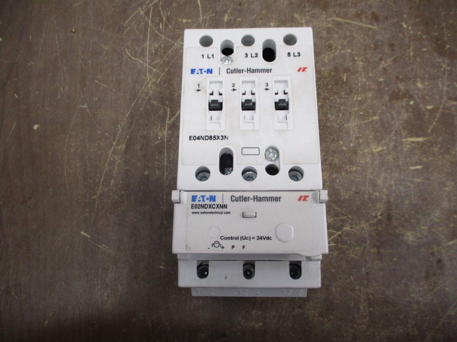 Eaton Contactor E04ND85X3N 24VDC Coil 85A 600V Used