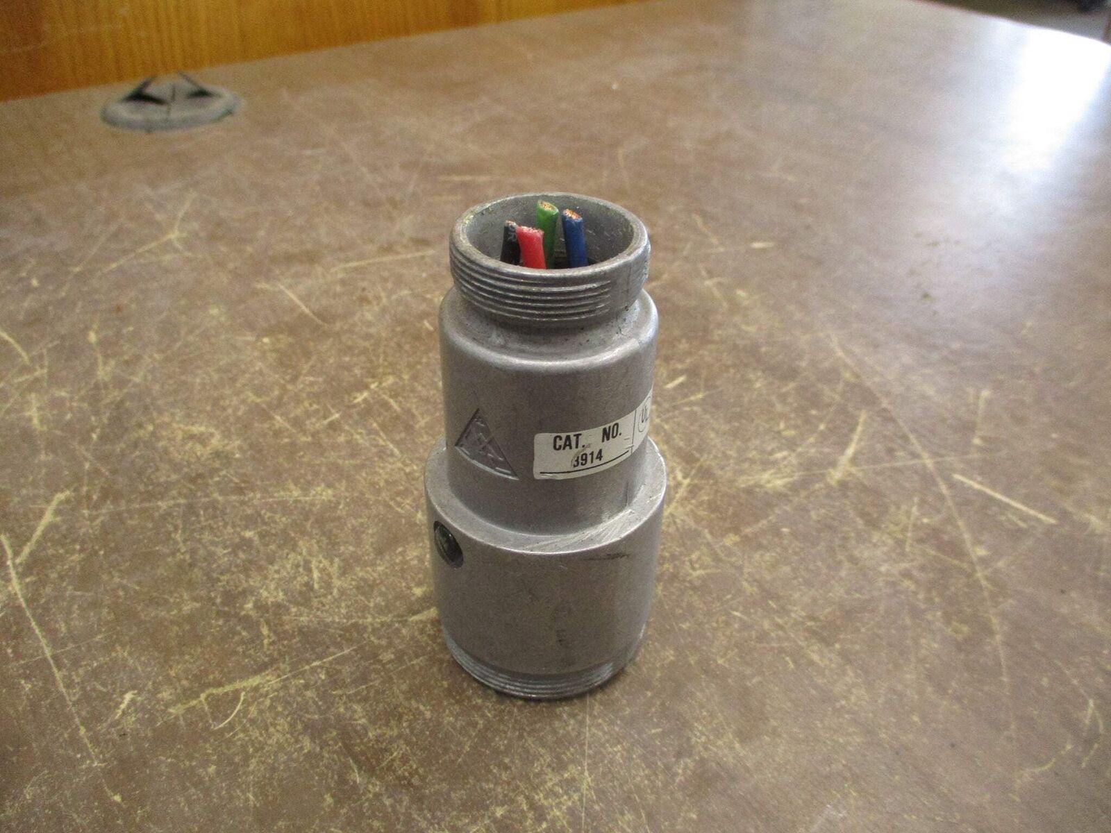 Russellstoll Receptacle 3914 15A 250/600V 4P *Open End* Used