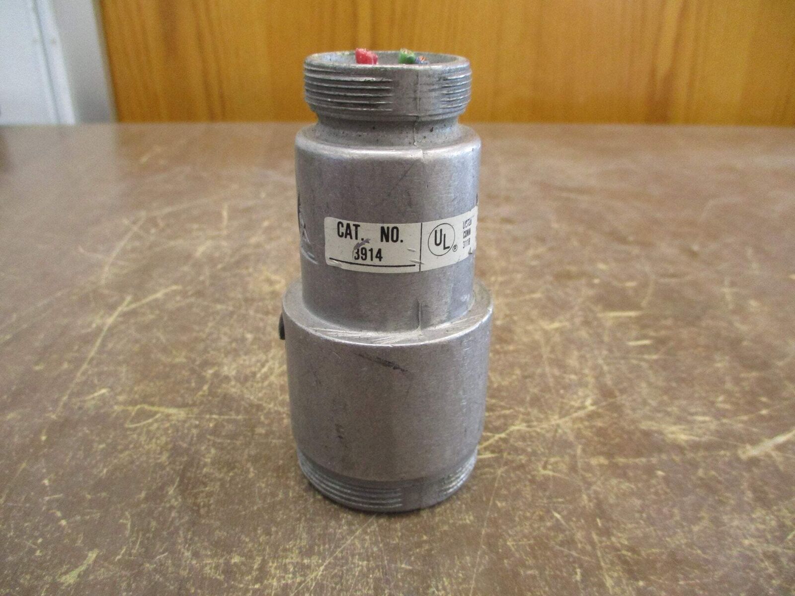 Russellstoll Receptacle 3914 15A 250/600V 4P *Open End* Used