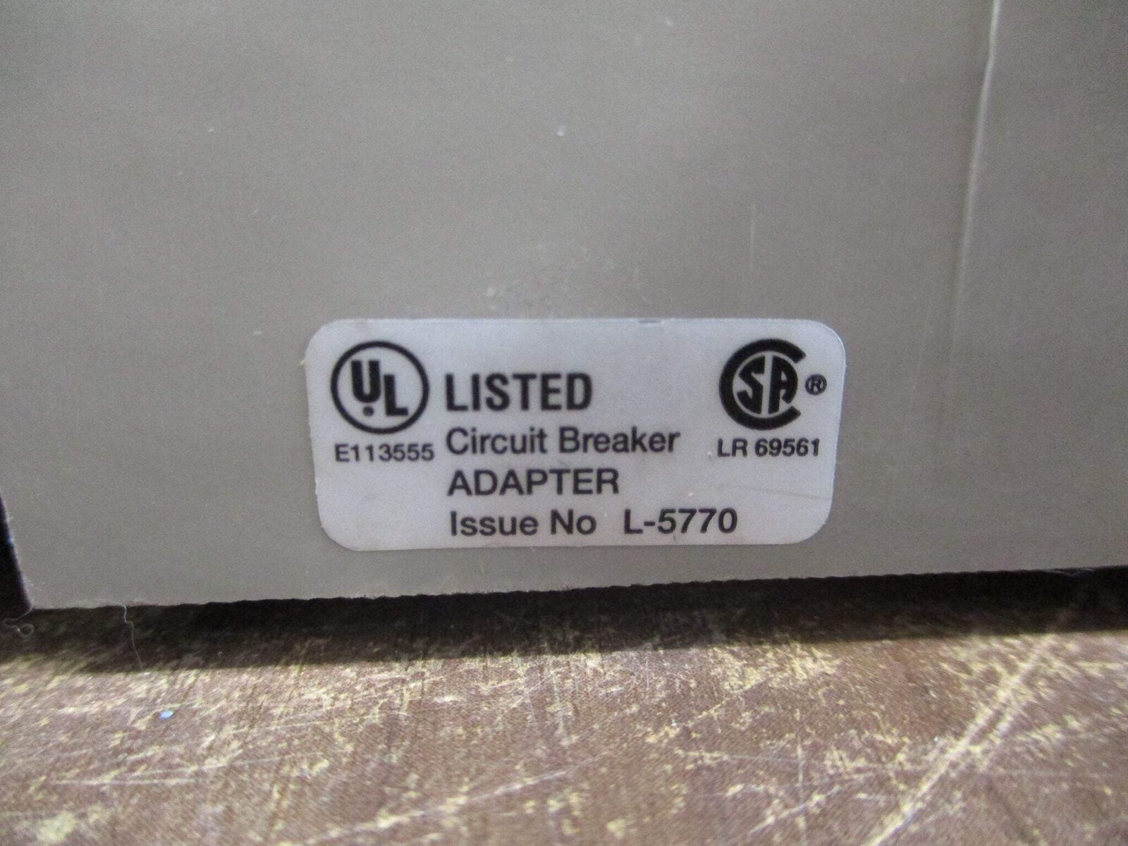 Merlin Gerin Circuit Breaker Plug-In Adapter L-5770 For NSJ400A Breaker Used