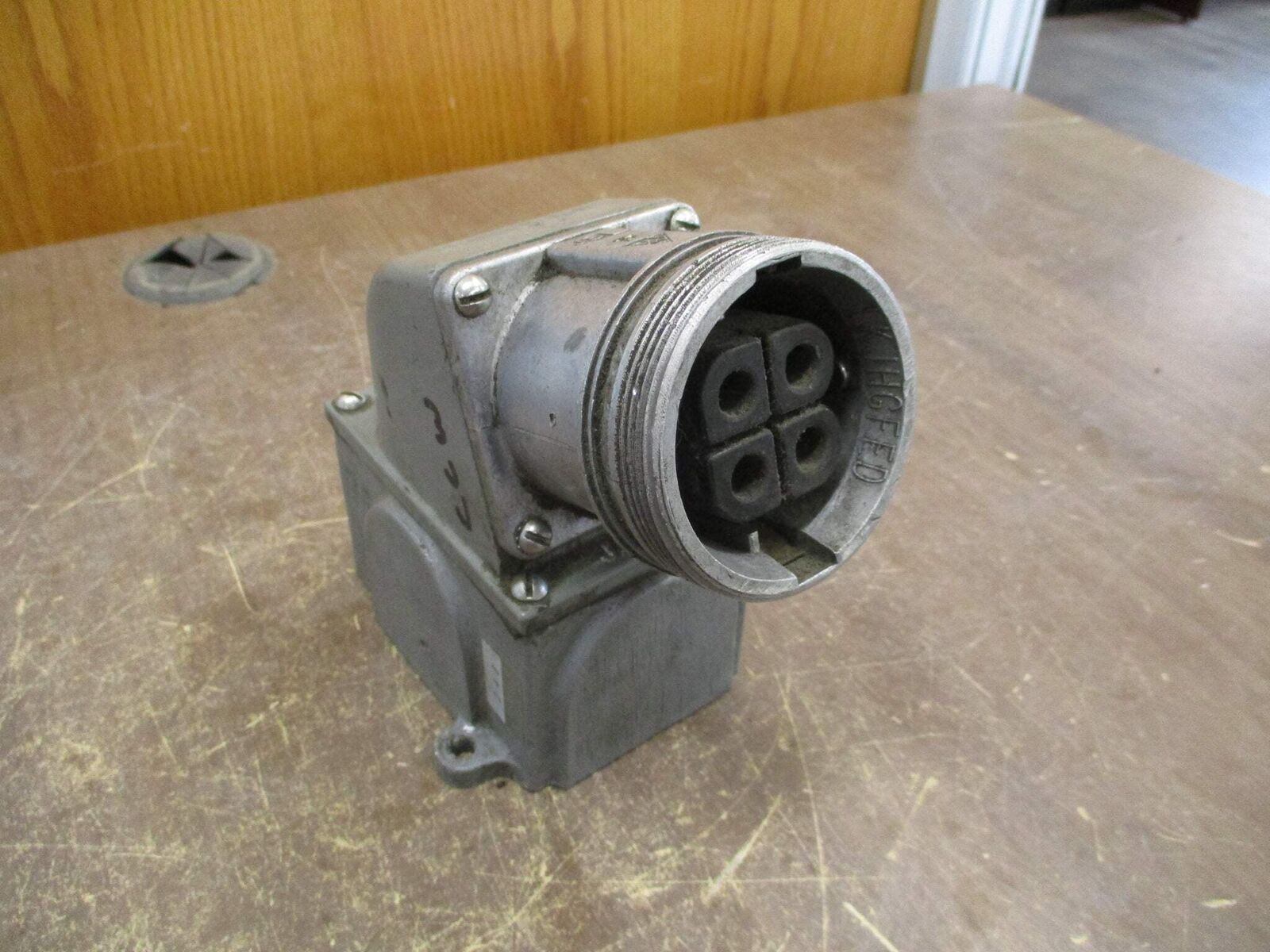 Russellstoll Receptacle JRFA334H 30A 250/600V W/Base & Angle Adapter *No Cover*