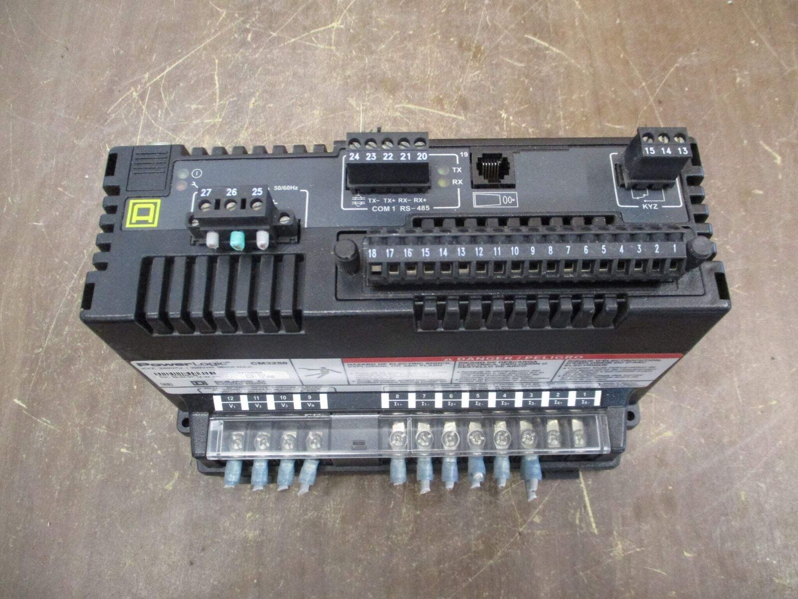 Square D PowerLogic Circuit Monitor CM3250 H/W Rev. A12 F/W Rev. 14.350 Used