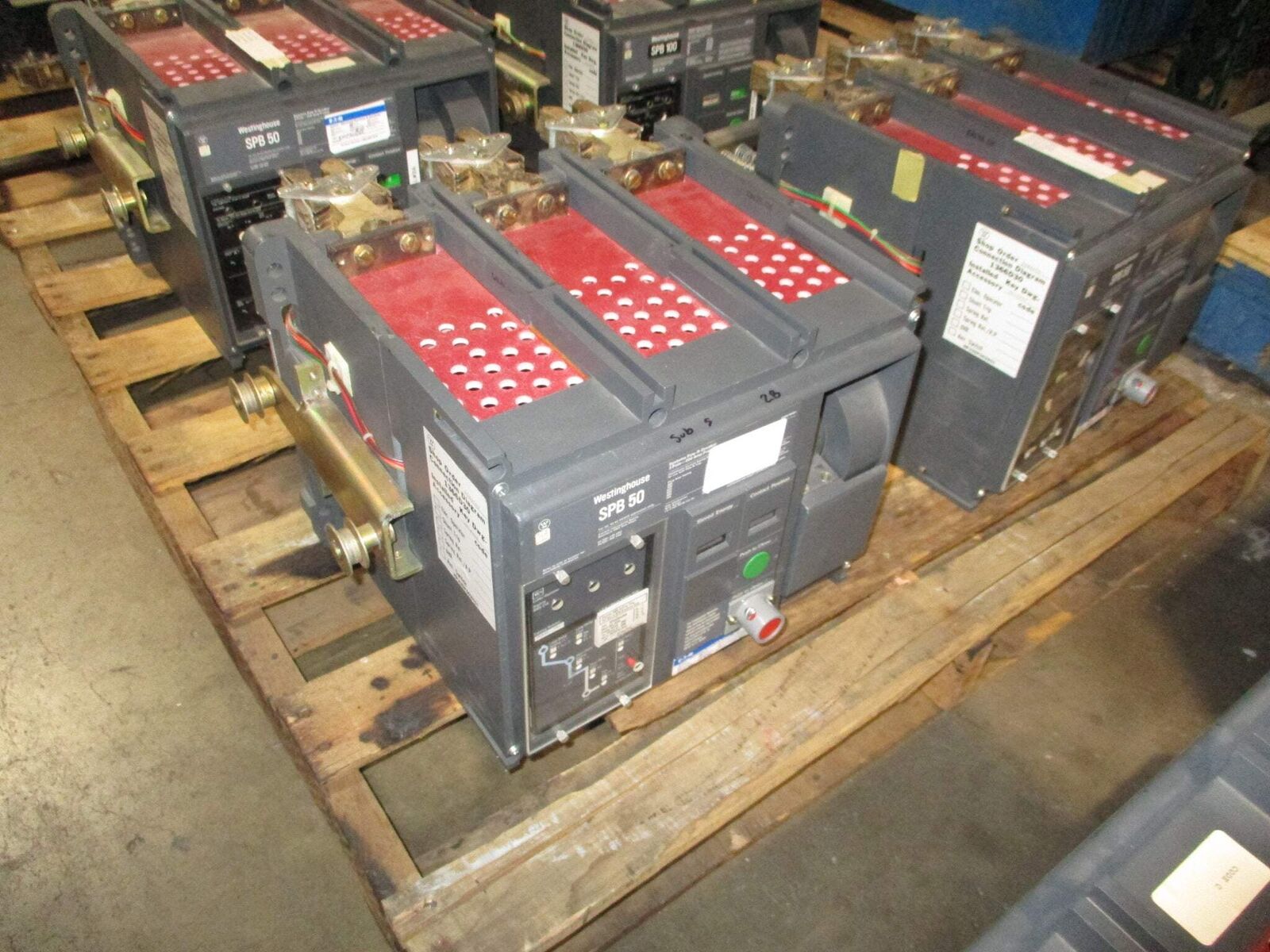 Westinghouse Circuit Breaker SPB 50 800A Frame 600A Plug 3P 50/60Hz Used