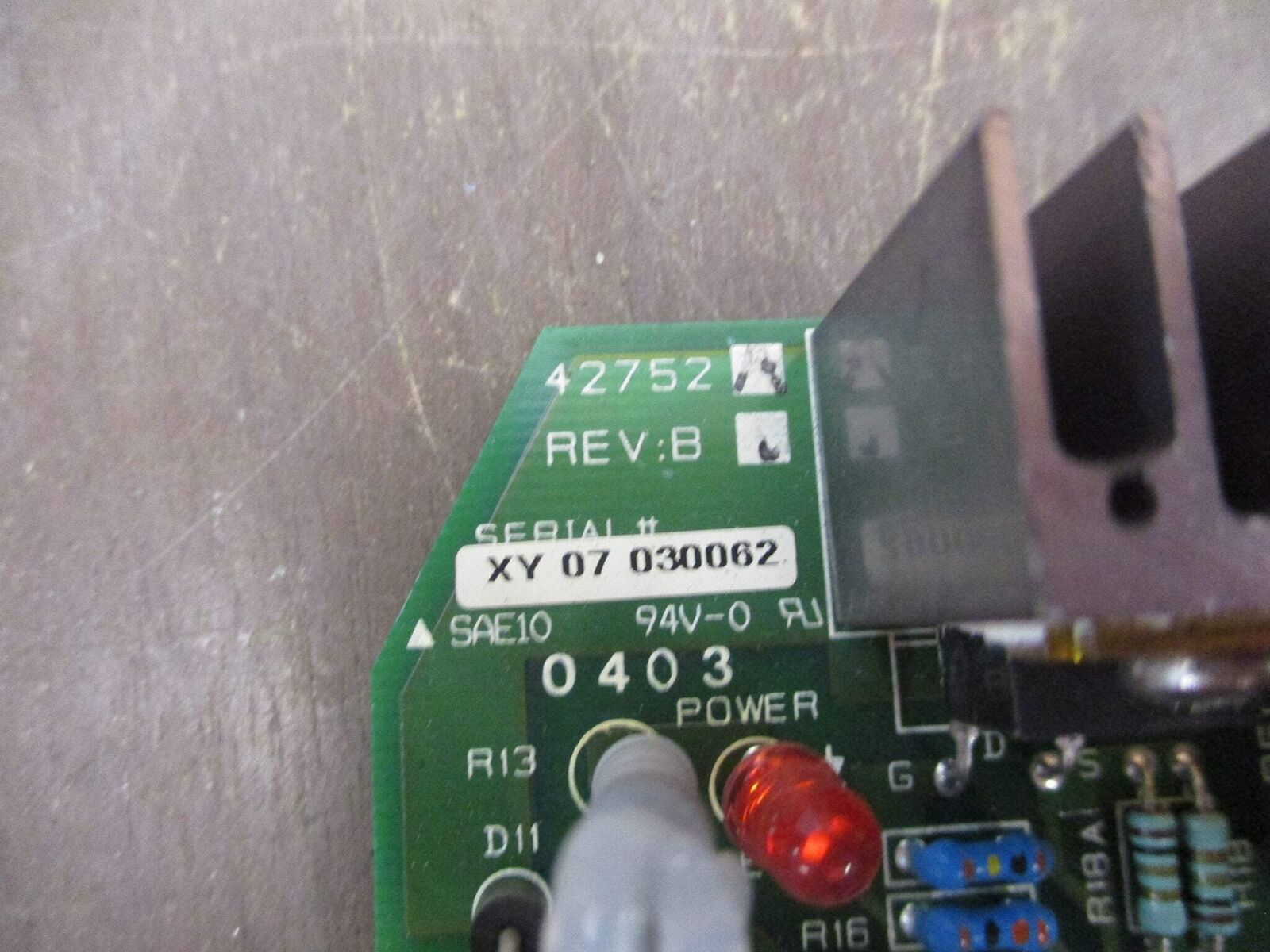 Toshiba Power Supply Board 42752A Rev. BD Used