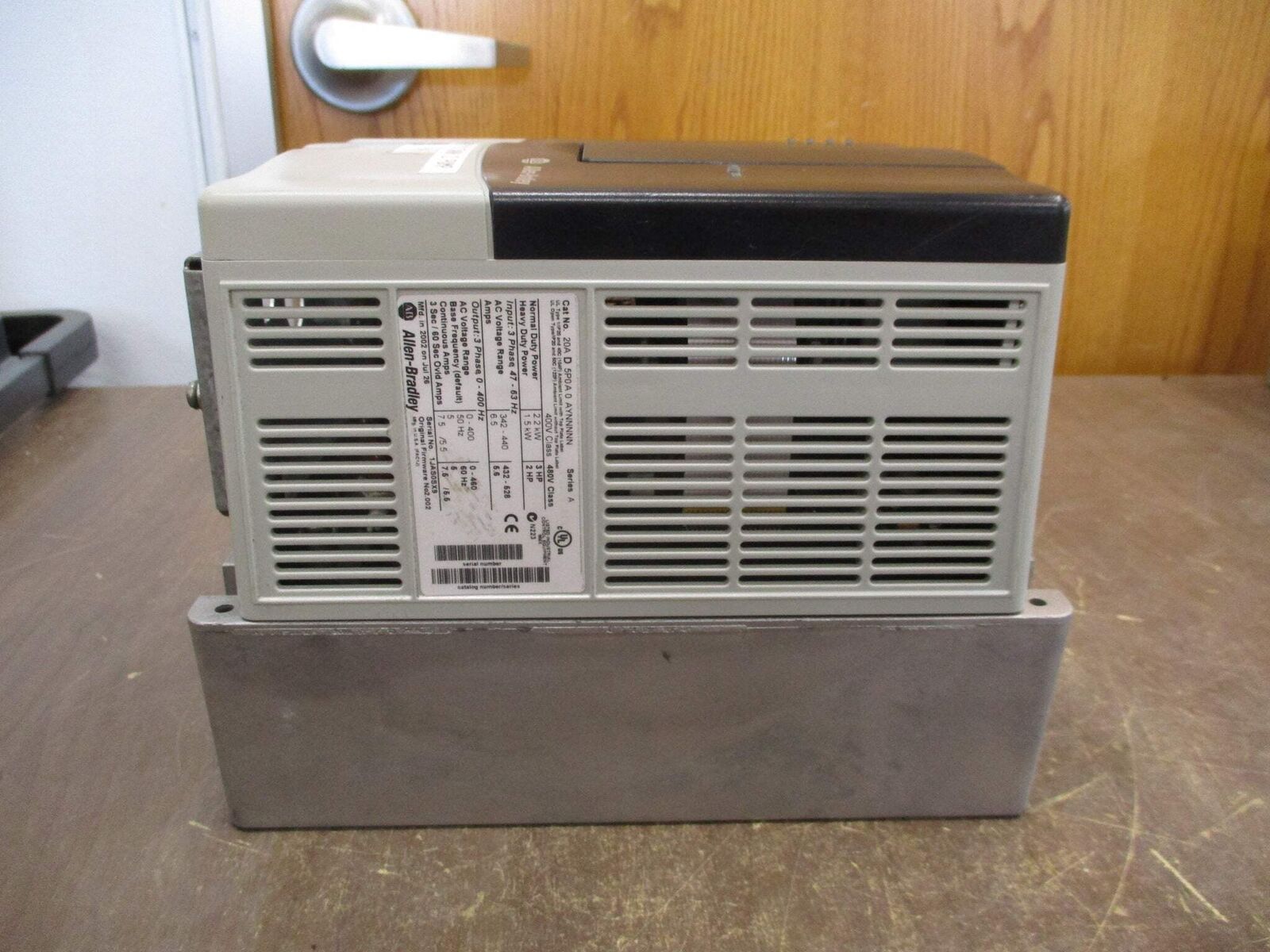 Allen-Bradley PowerFlex 70 AC Drive 20AD5P0A0AYNNNNN 3HP 3Ph *No Keypad* Used