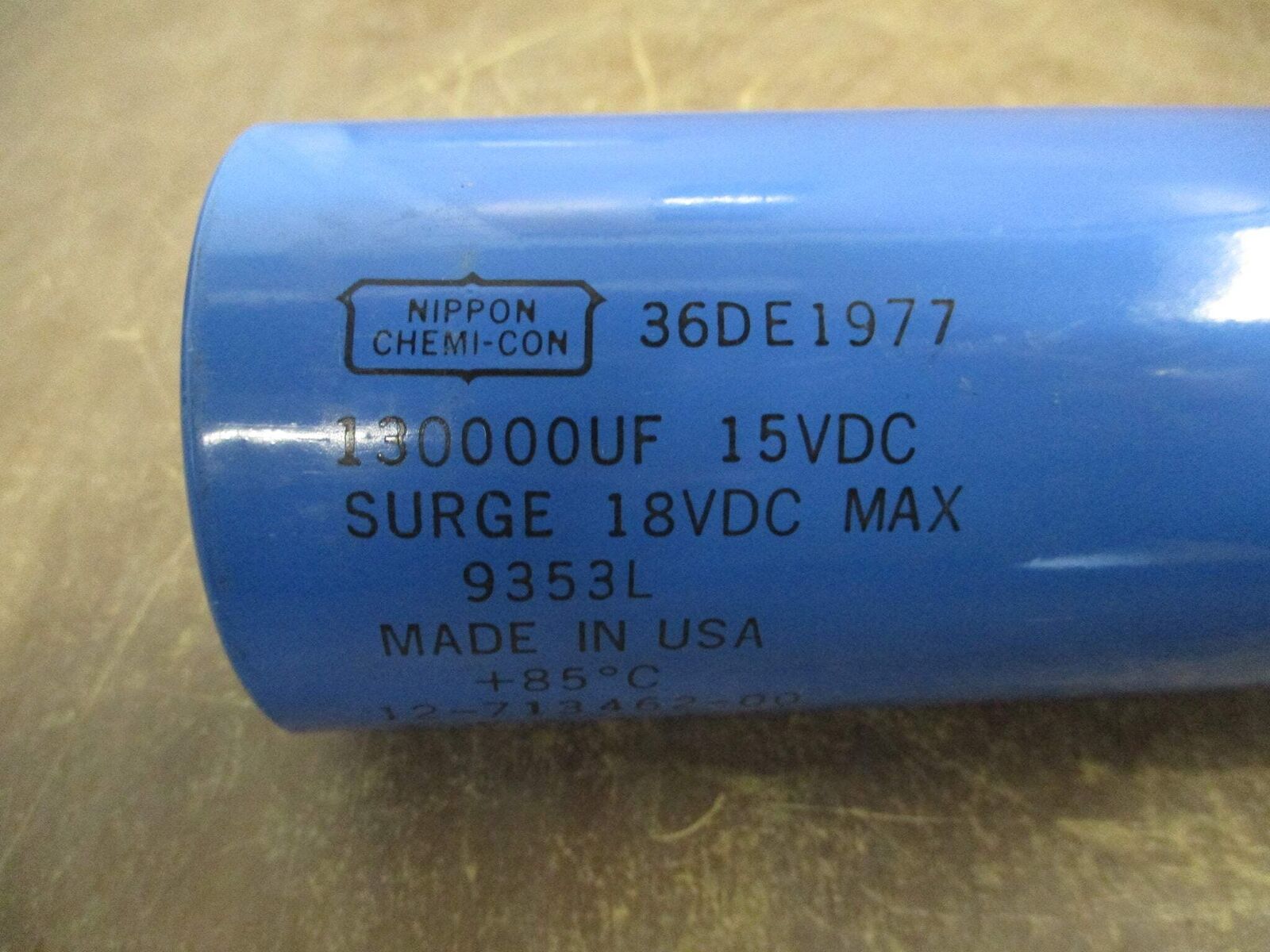 Nippon Chemi-Con Capacitor 36DE1977 13,000uF 15VDC Used