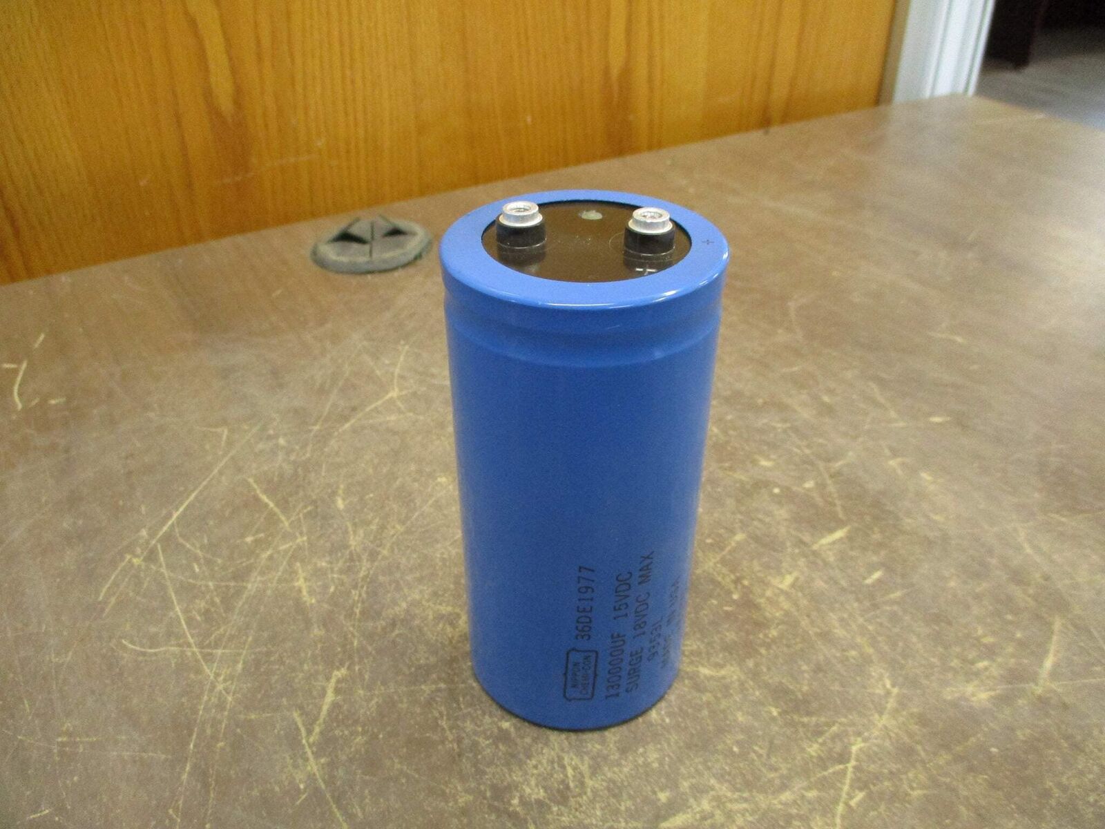 Nippon Chemi-Con Capacitor 36DE1977 13,000uF 15VDC Used