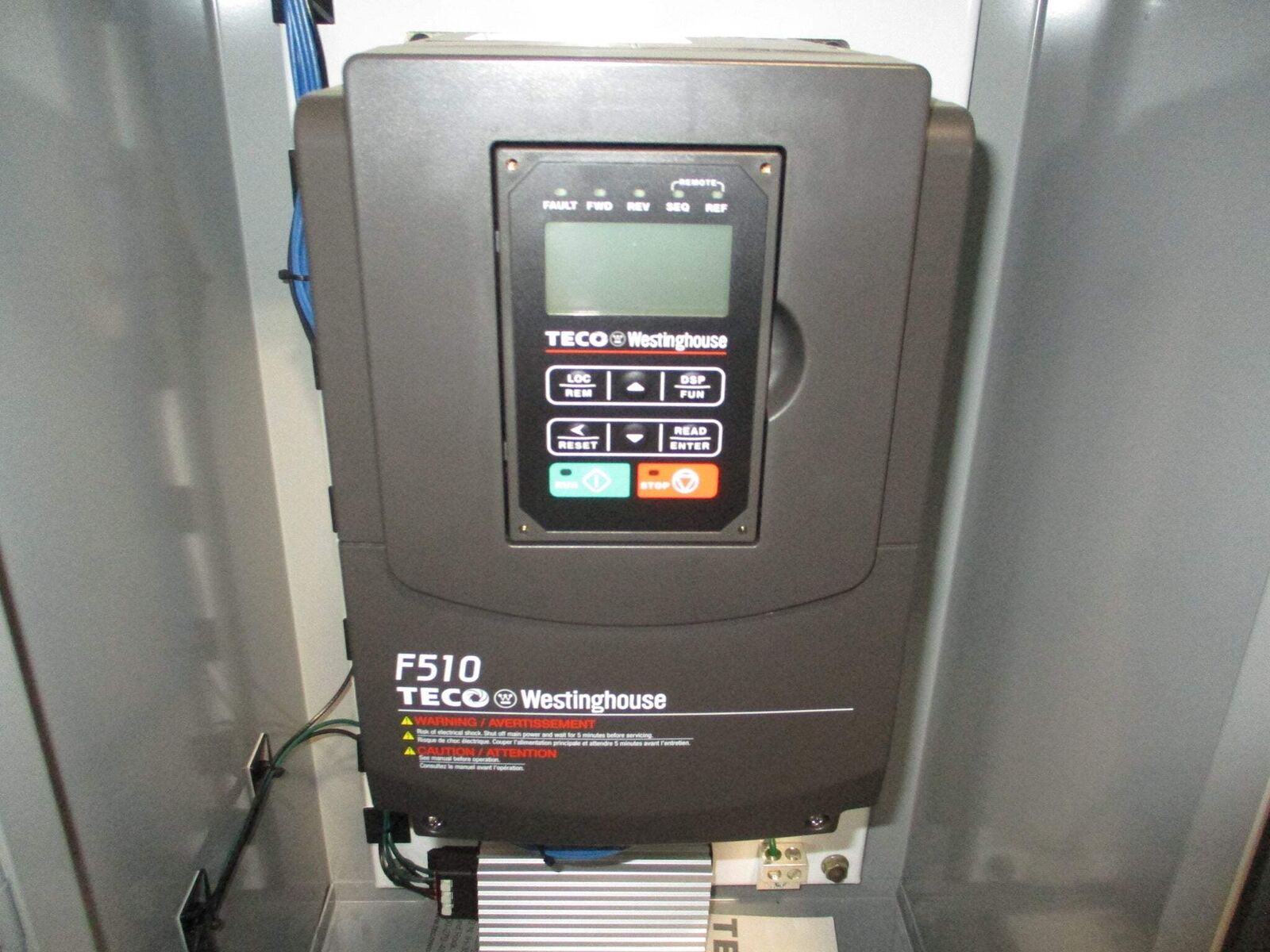 Teco Westinghouse F150 AC Drive F510-4015-C3-U 15HP 3Ph 460V 60Hz *No Box*