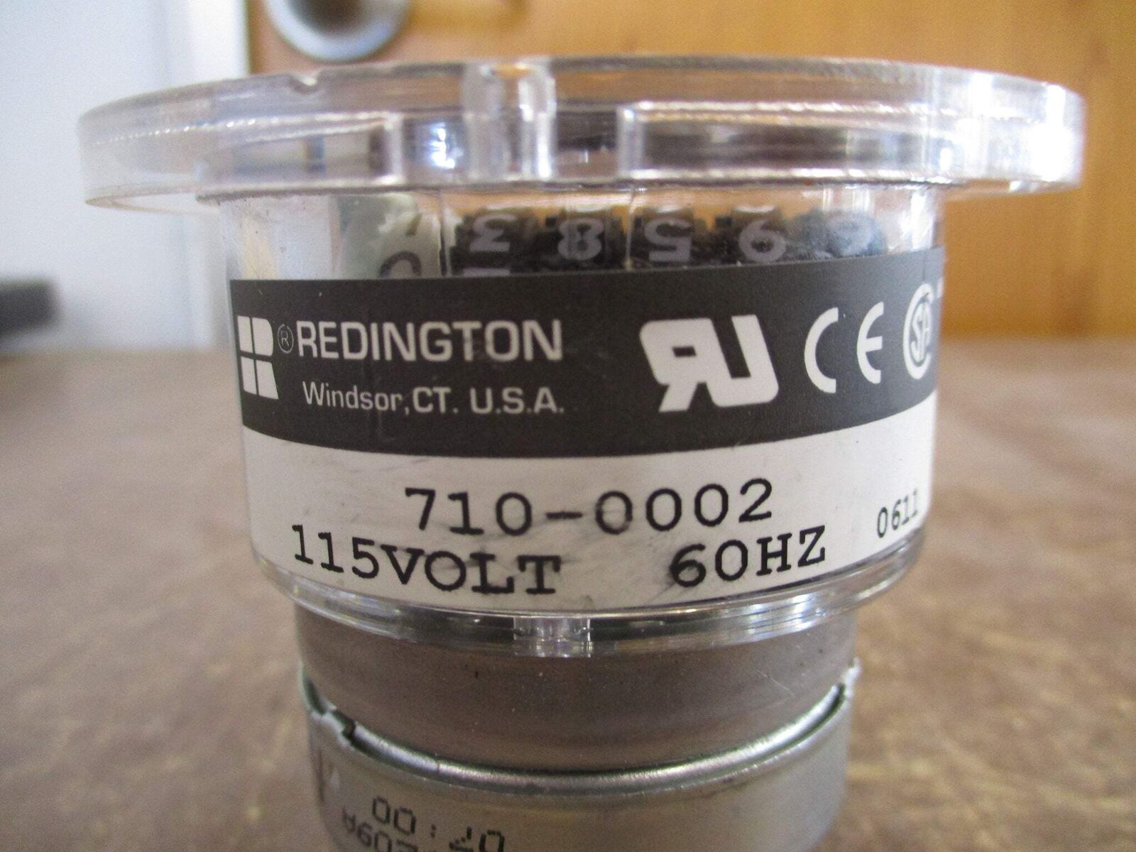 Redington Hour Meter 710-0002 115V 60Hz *No Mounting Screws* Used