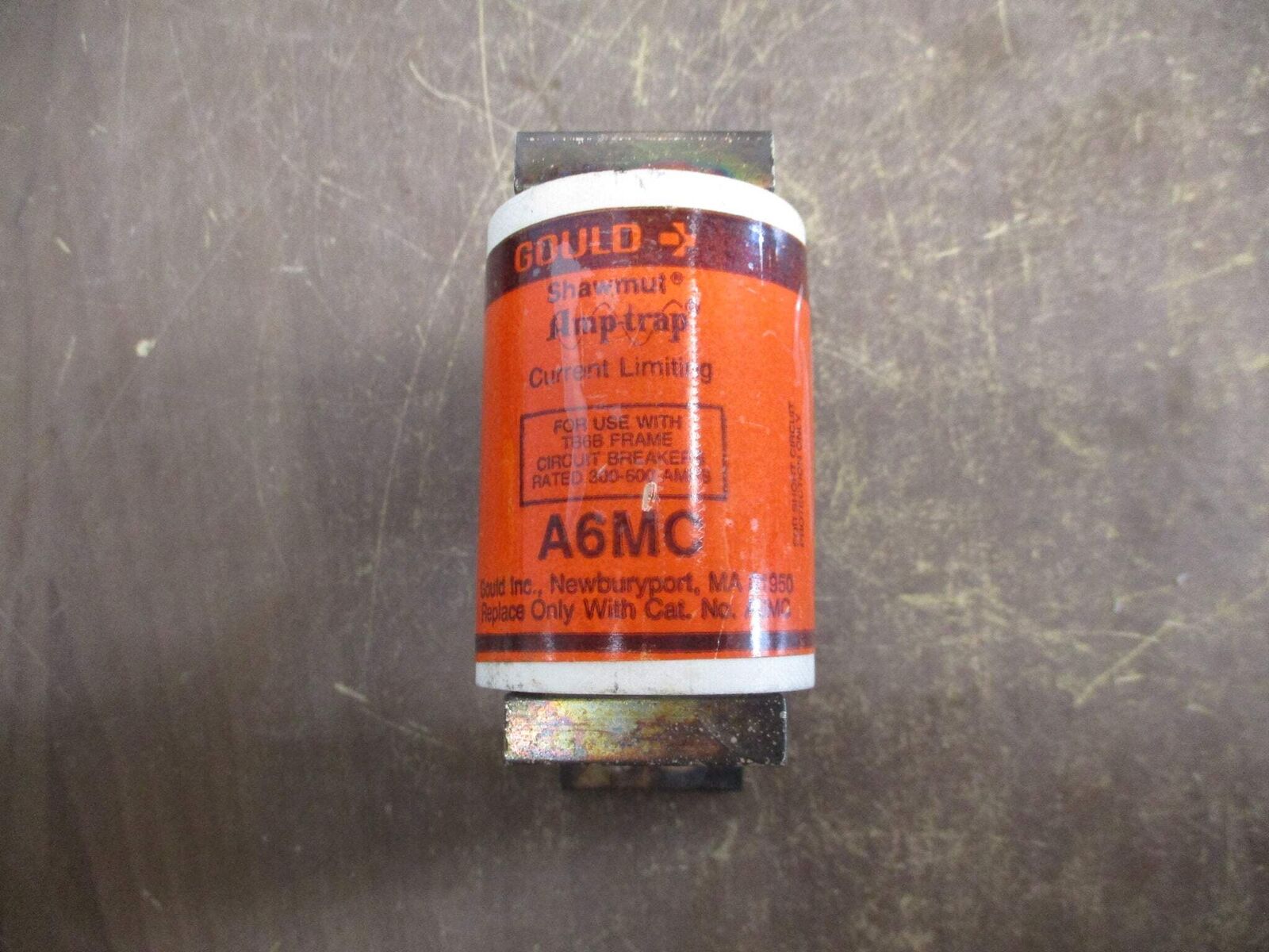 Gould Shawmut Amp-Trap Fuse A6MC For Use w/ TB6B Breakers Rated 300-600A