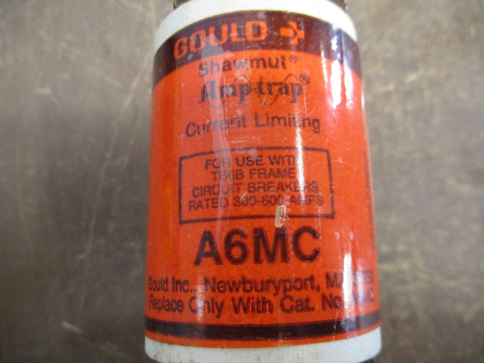 Gould Shawmut Amp-Trap Fuse A6MC For Use w/ TB6B Breakers Rated 300-600A