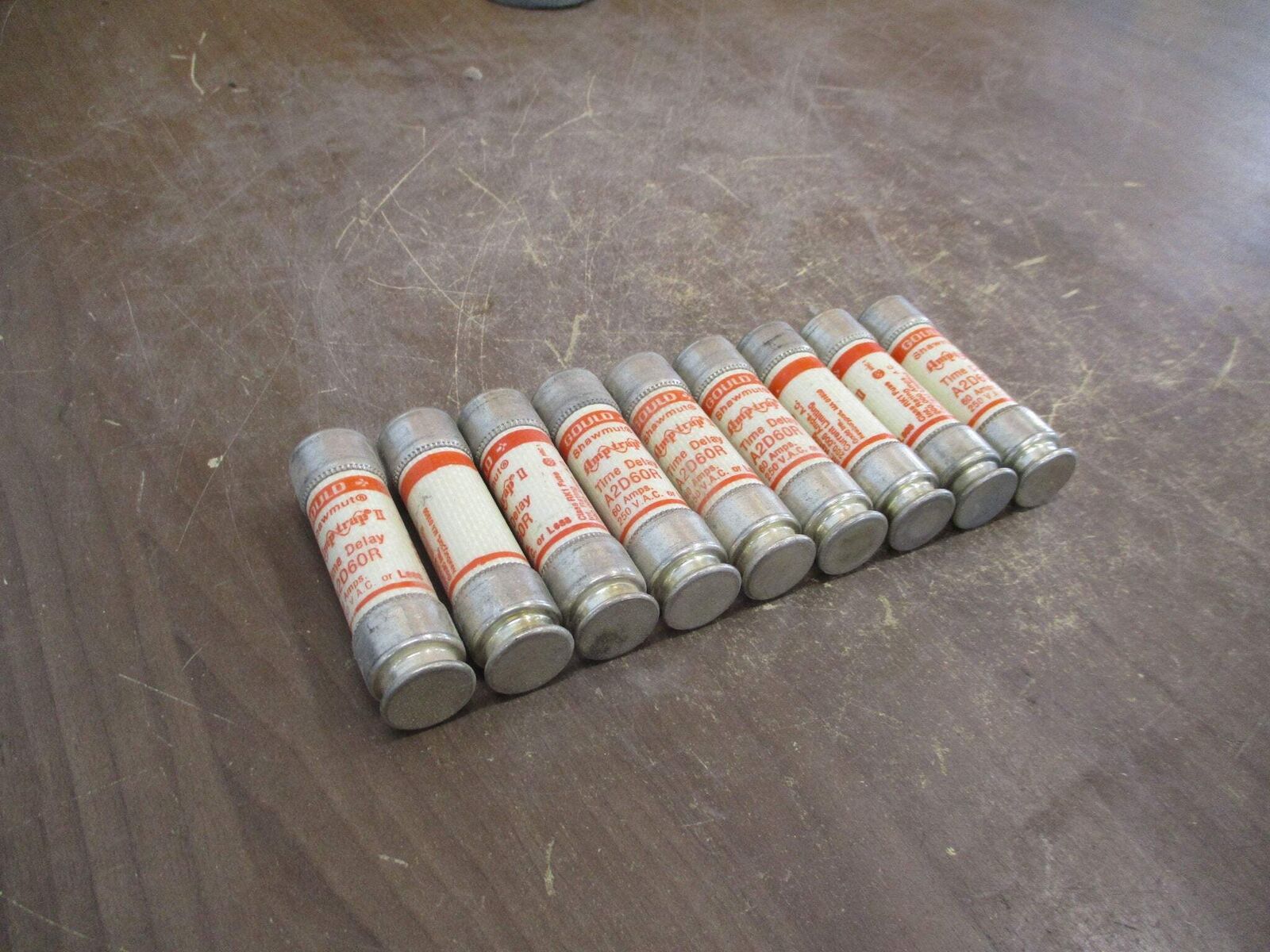 Gould Shawmut Amp-Trap II Fuse A2D60R 60A 250V *Lot of 9* New Surplus