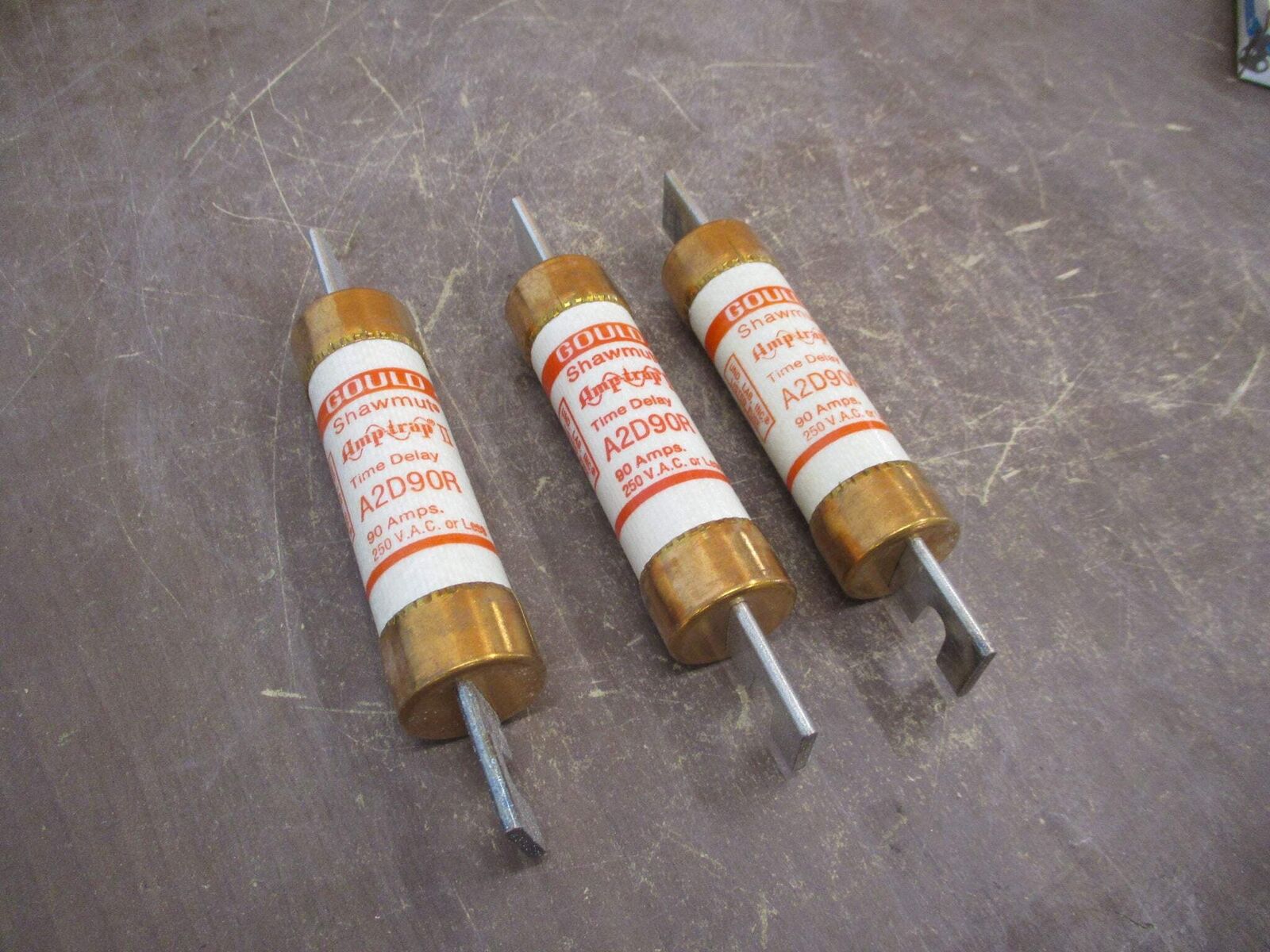 Gould Shawmut Amp-Trap II Fuse A2D90R 90A 250V *Box of 3* New Surplus