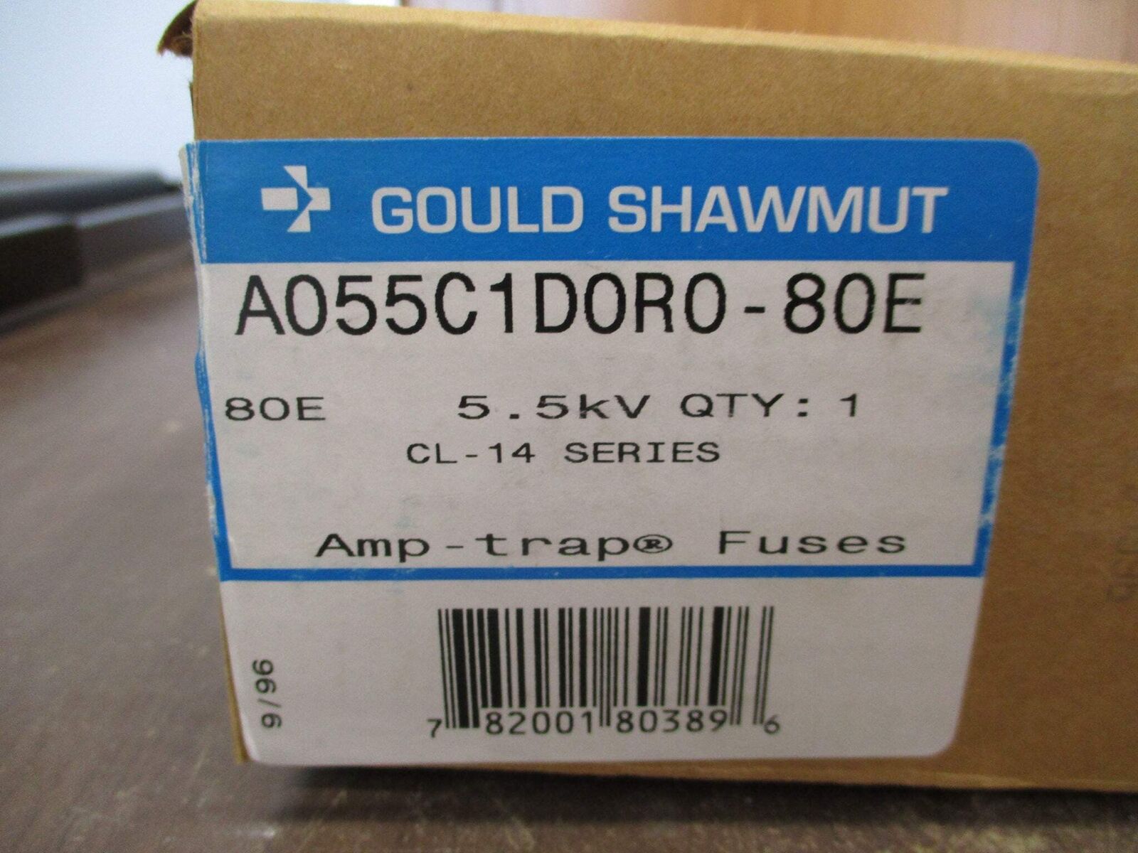 Gould Shawmut CL-14 Amp-Trap Fuse A055C1D0R0-80E 5.5kV 80E New Surplus