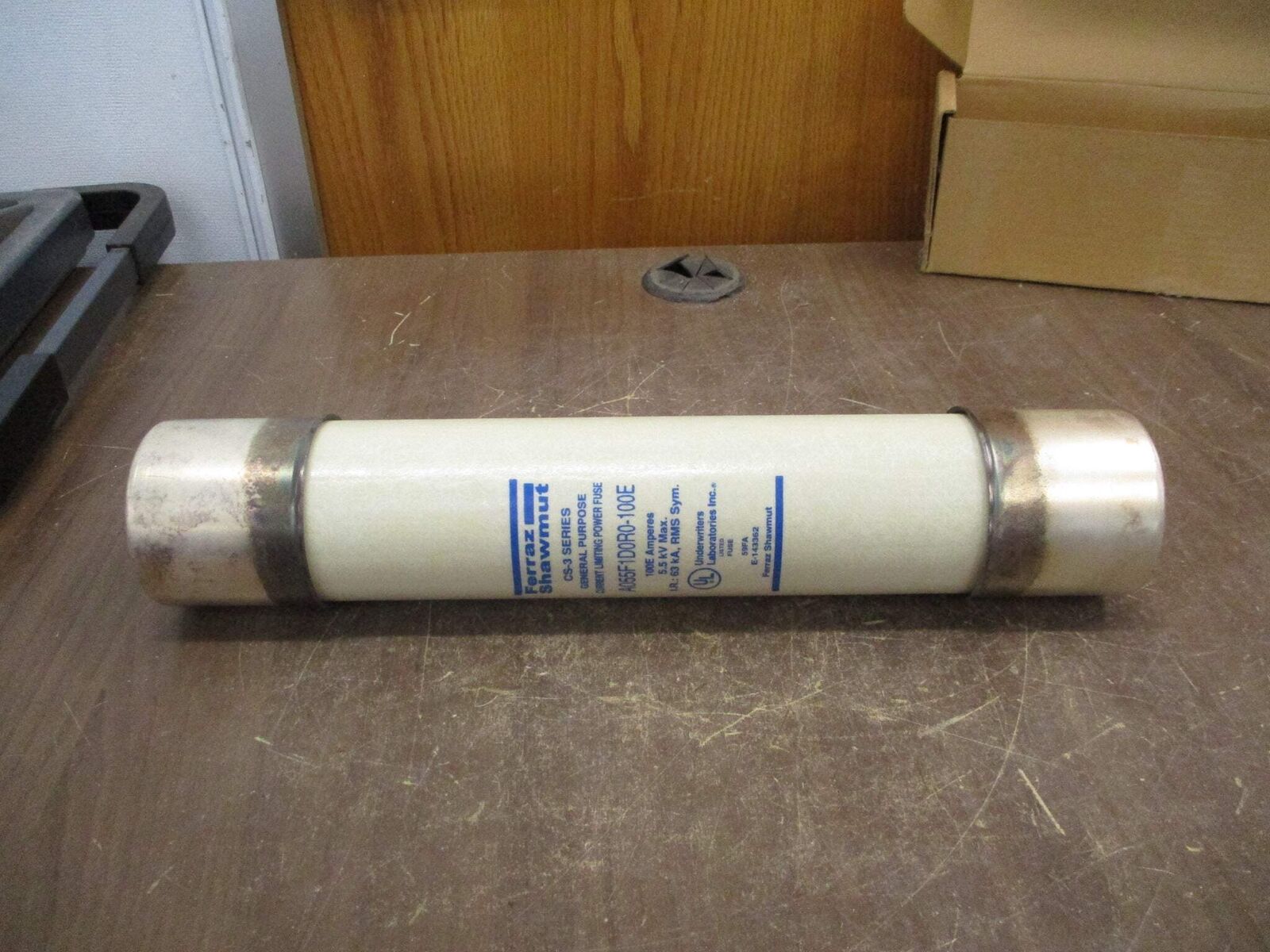 Ferraz Shawmut CS-3 Amp-Trap Fuse A055F1D0R0-100E 5.5kV 100E New Surplus