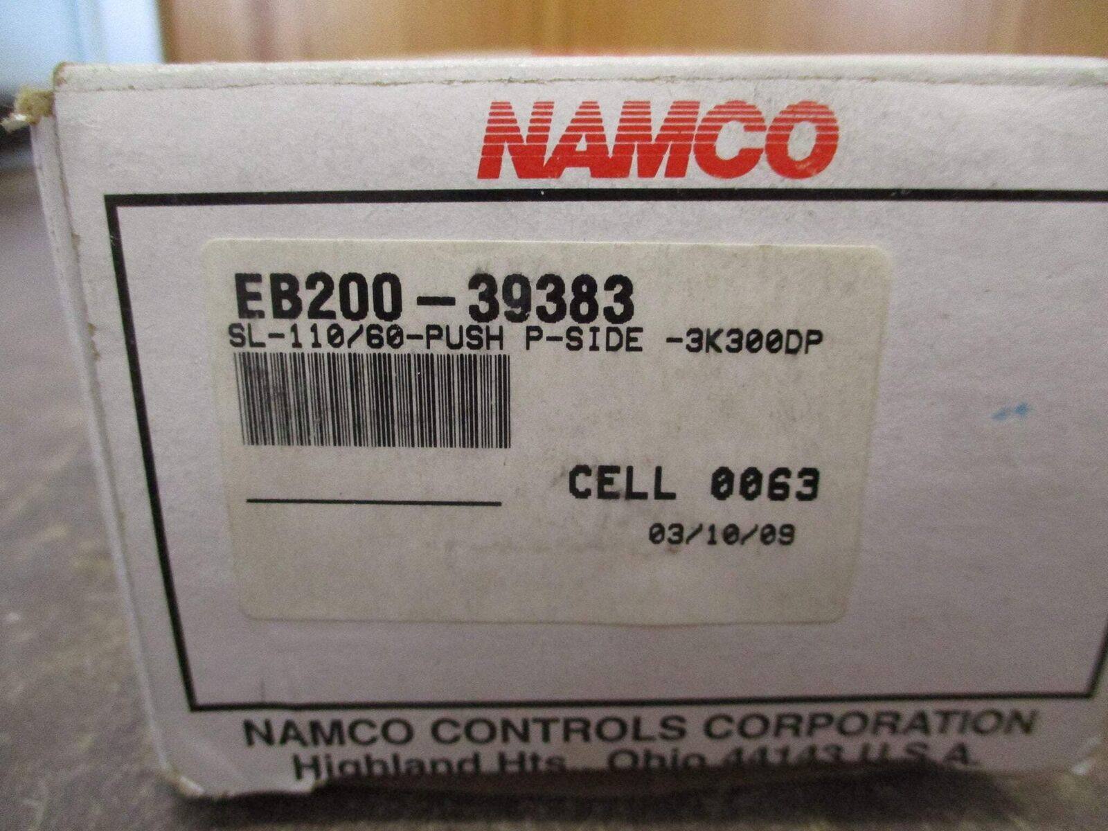 Namco Solenoid Coil EB200-39383 110V 60Hz New Surplus