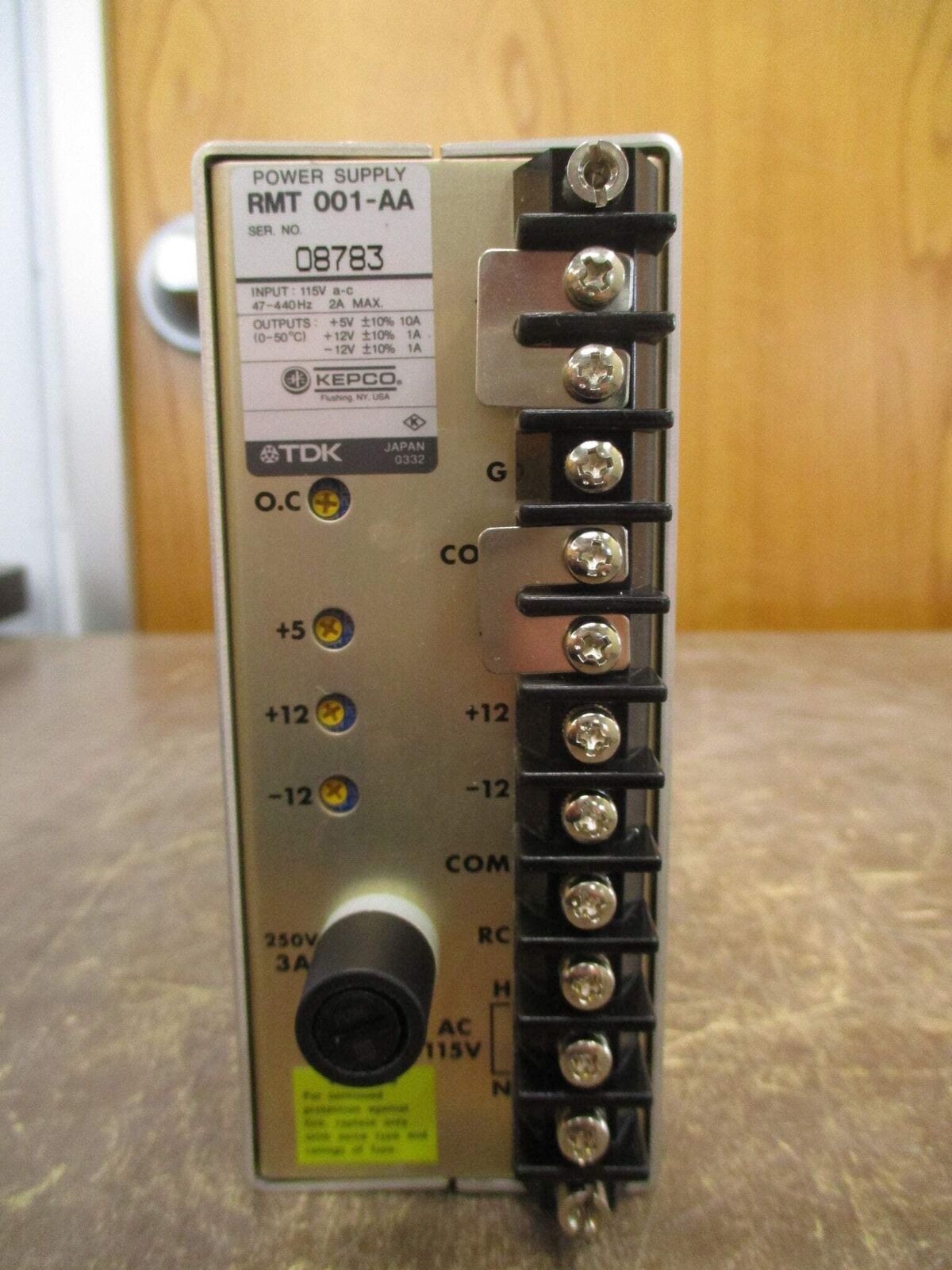 Kepco Power Supply RMT 001-AA Input: 115VAC 2A 47-440Hz *No Box* New Surplus
