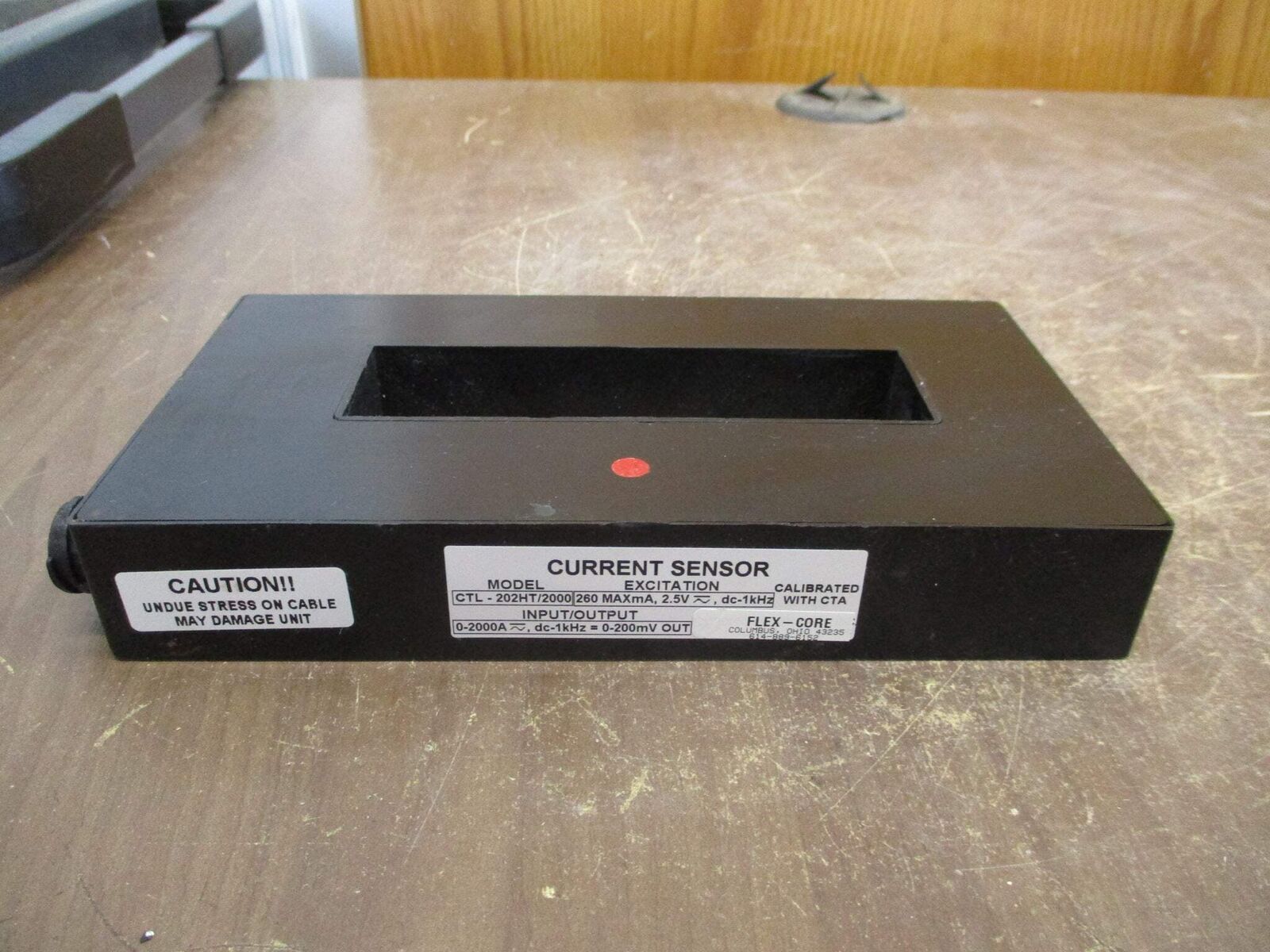 Flex-Core Current Sensor CTL-202HT/2000 0-2000A Input 0-200mV Output Used