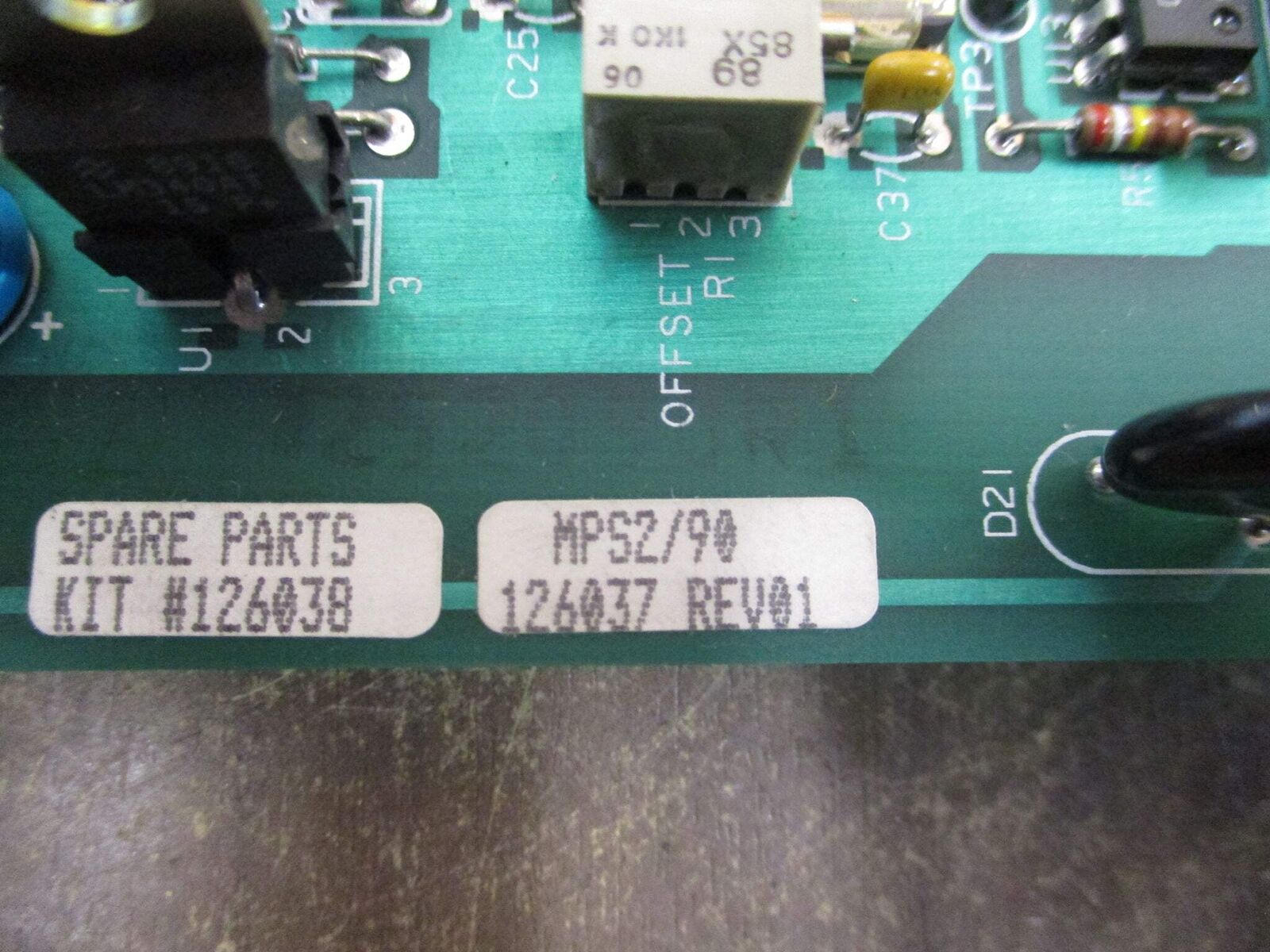 Allen-Bradley MPS2/90 Control Board 126037 Rev. 01 Used
